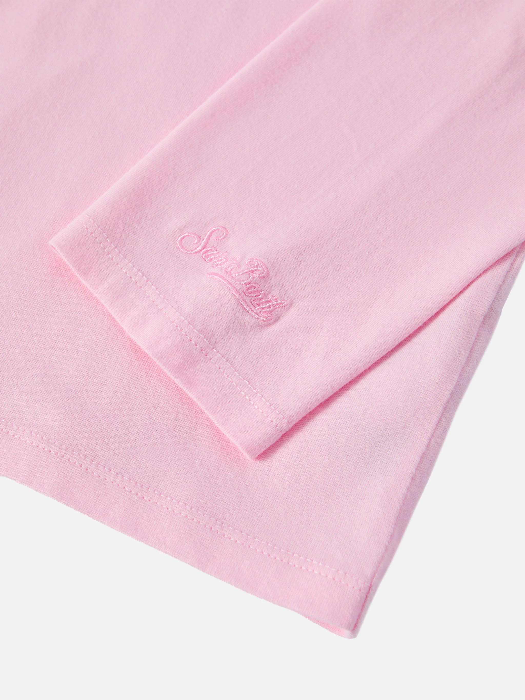 Penny long-sleeve cotton T-shirt in pink with Snoopy print and rhinestone appliqué | PEANUTS SPECIAL EDITION - Image 4