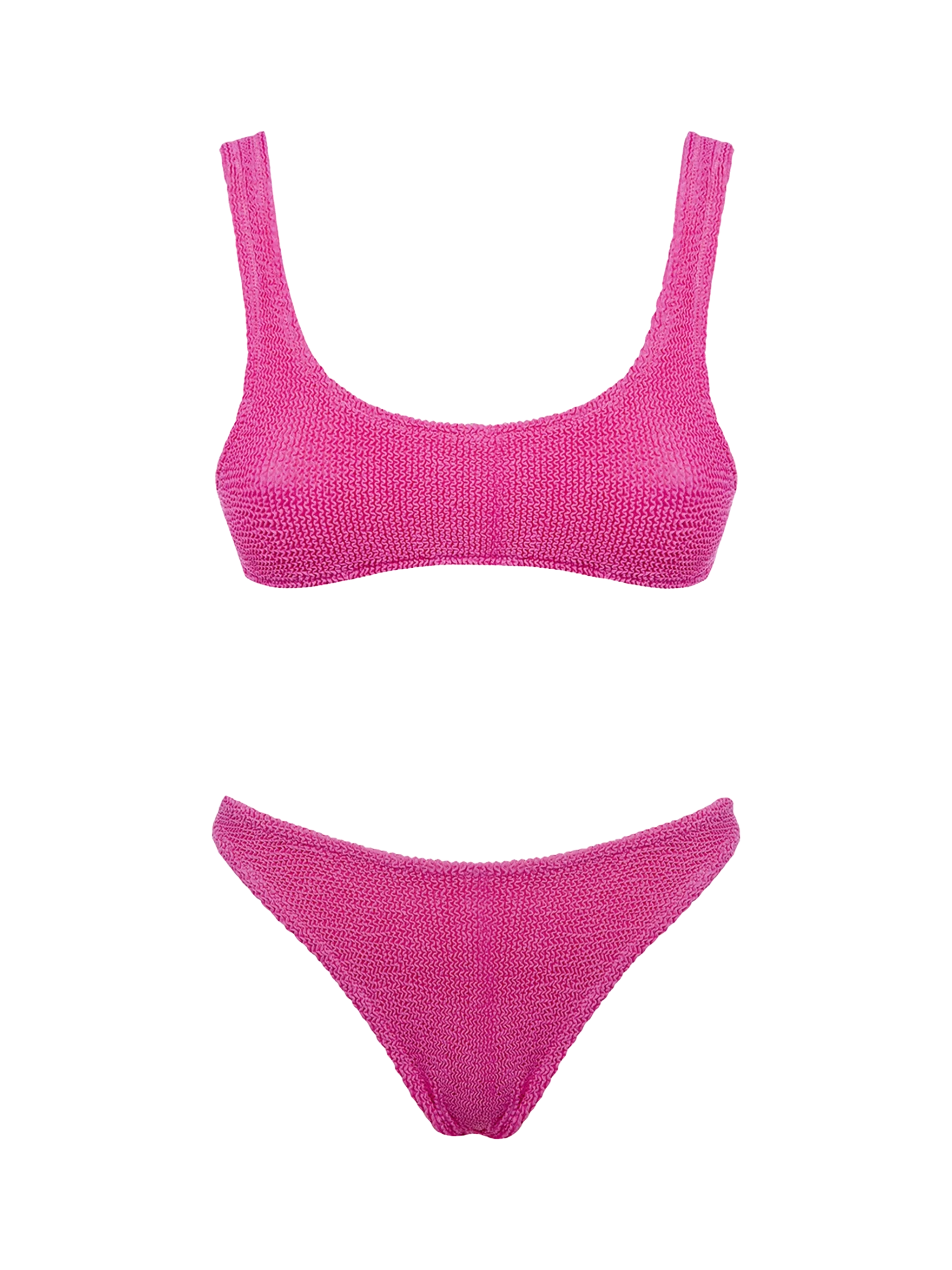 Pink crinkle bralette bikini Naima Elise