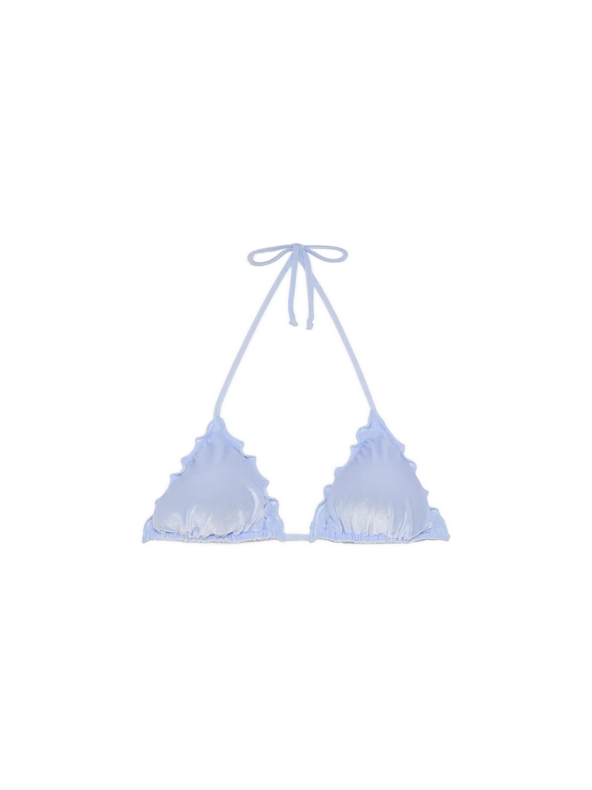 Sagittarius light blue velvet classic triangle top