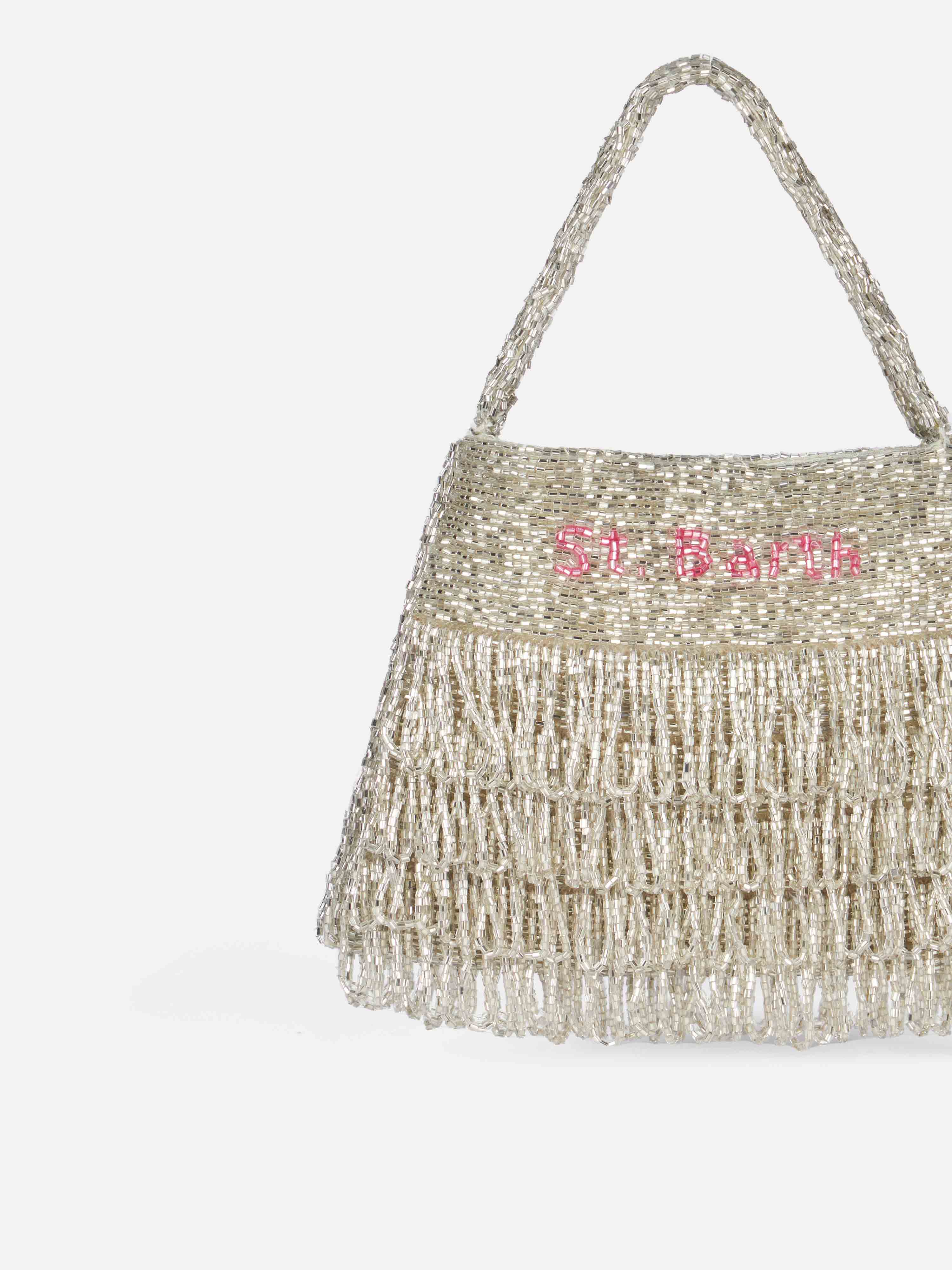 Shiny silver Mini Bag Pearl - Image 3