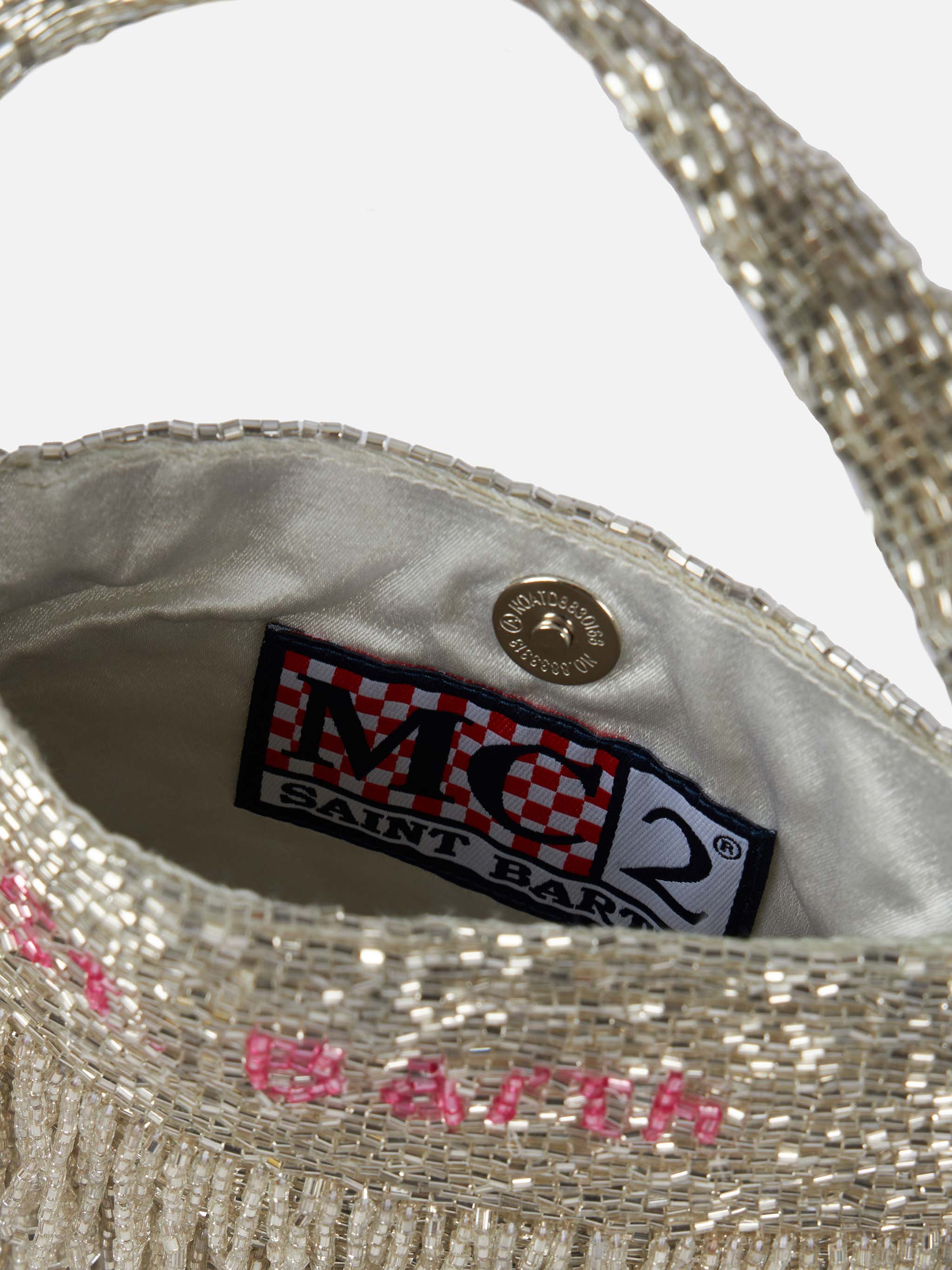 Shiny silver Mini Bag Pearl - Image 5