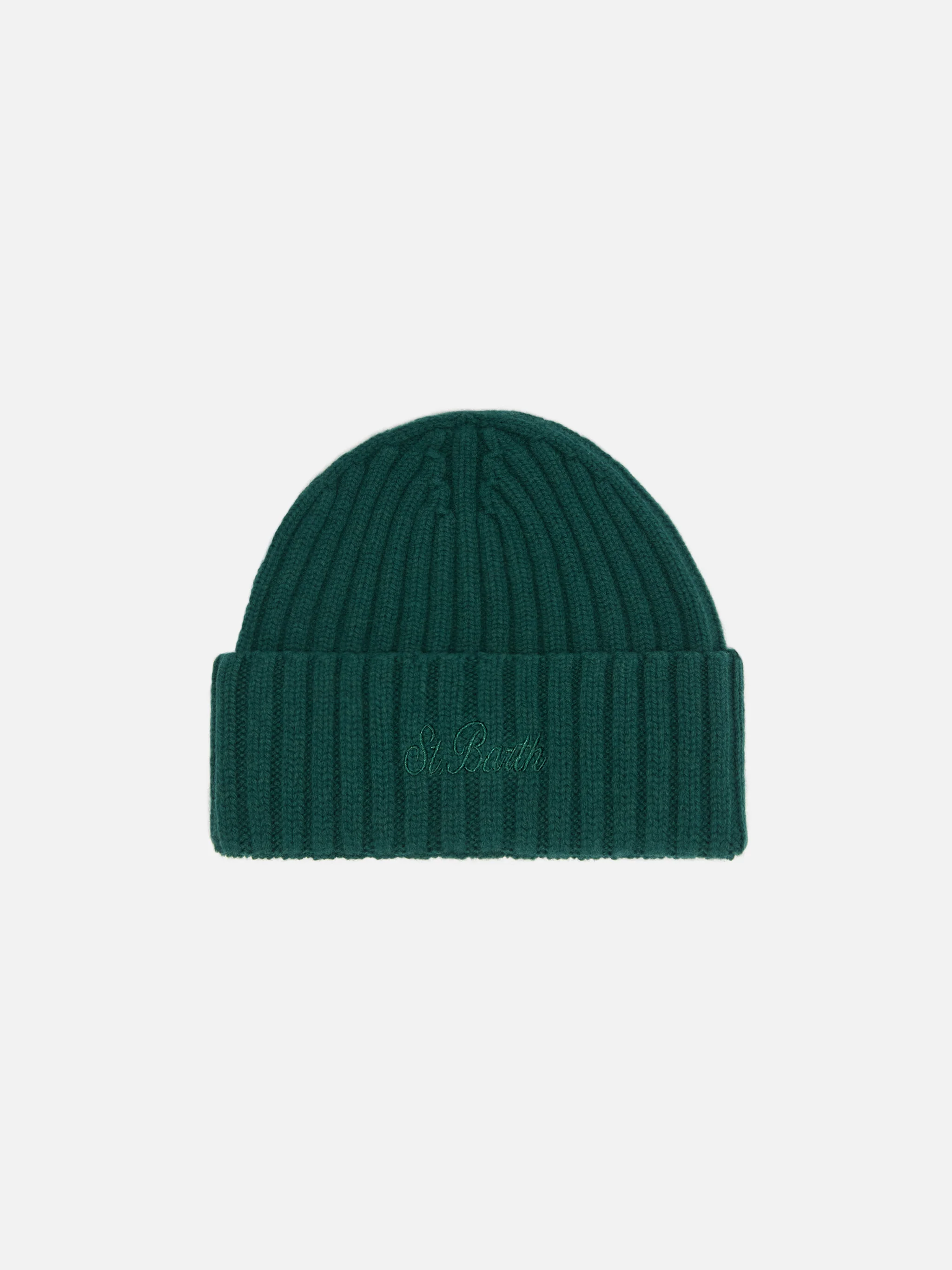 100% WOOL Wengen beanie in British green