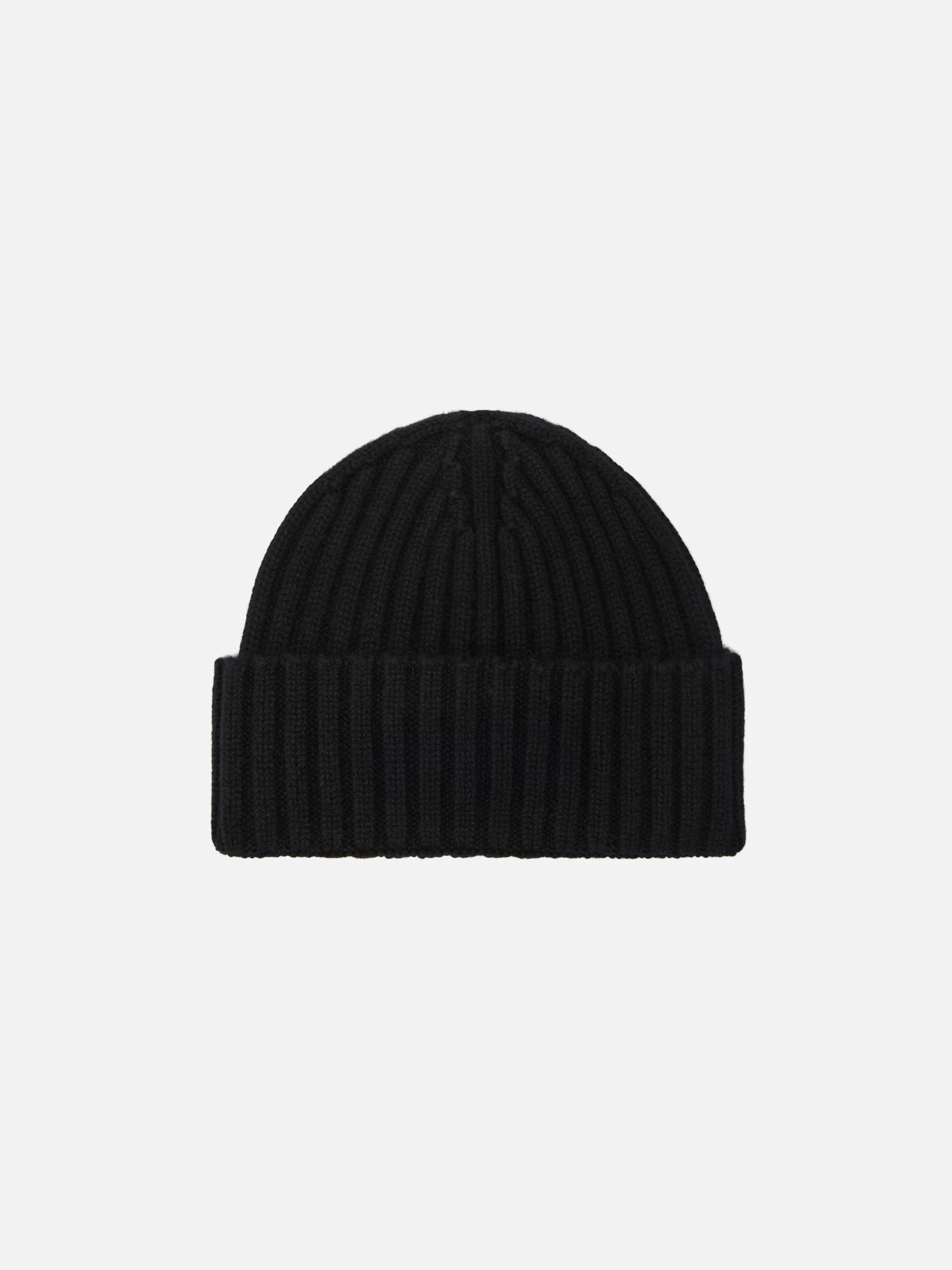 Wengen beanie in cashmere in black with St. Moritz embroidery - Image 3
