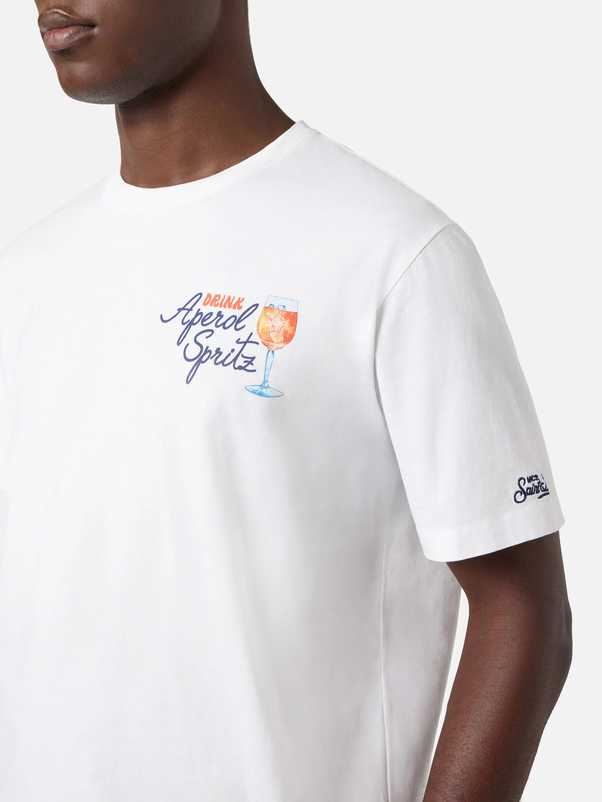 White Portland t-shirt with Aperol Spritz print | Special Edition - Image 3