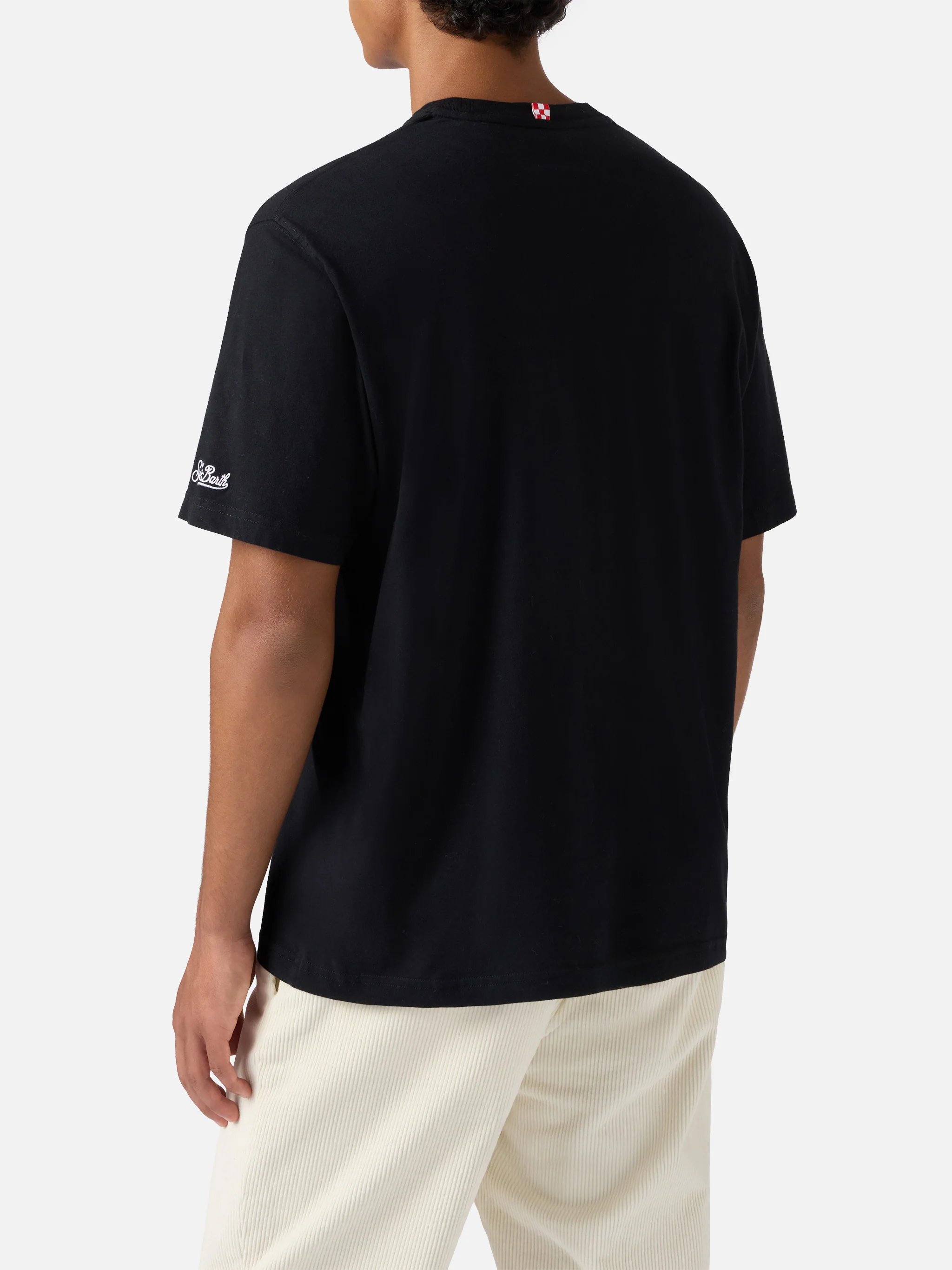 Winter cotton t-shirt Arnott Warm with Dai Fürstengberg embroidery | VACANZE DI NATALE SPECIAL EDITION - Image 3