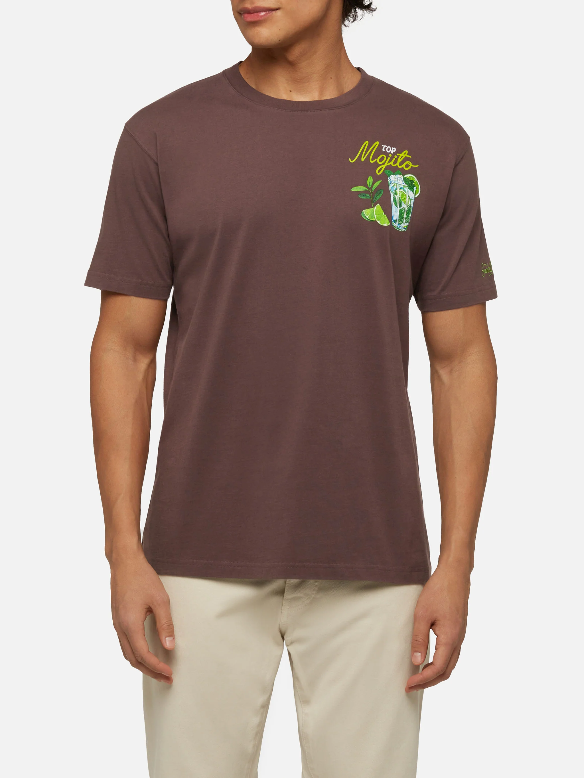 Winter cotton t-shirt Arnott with Mojito print - Image 3