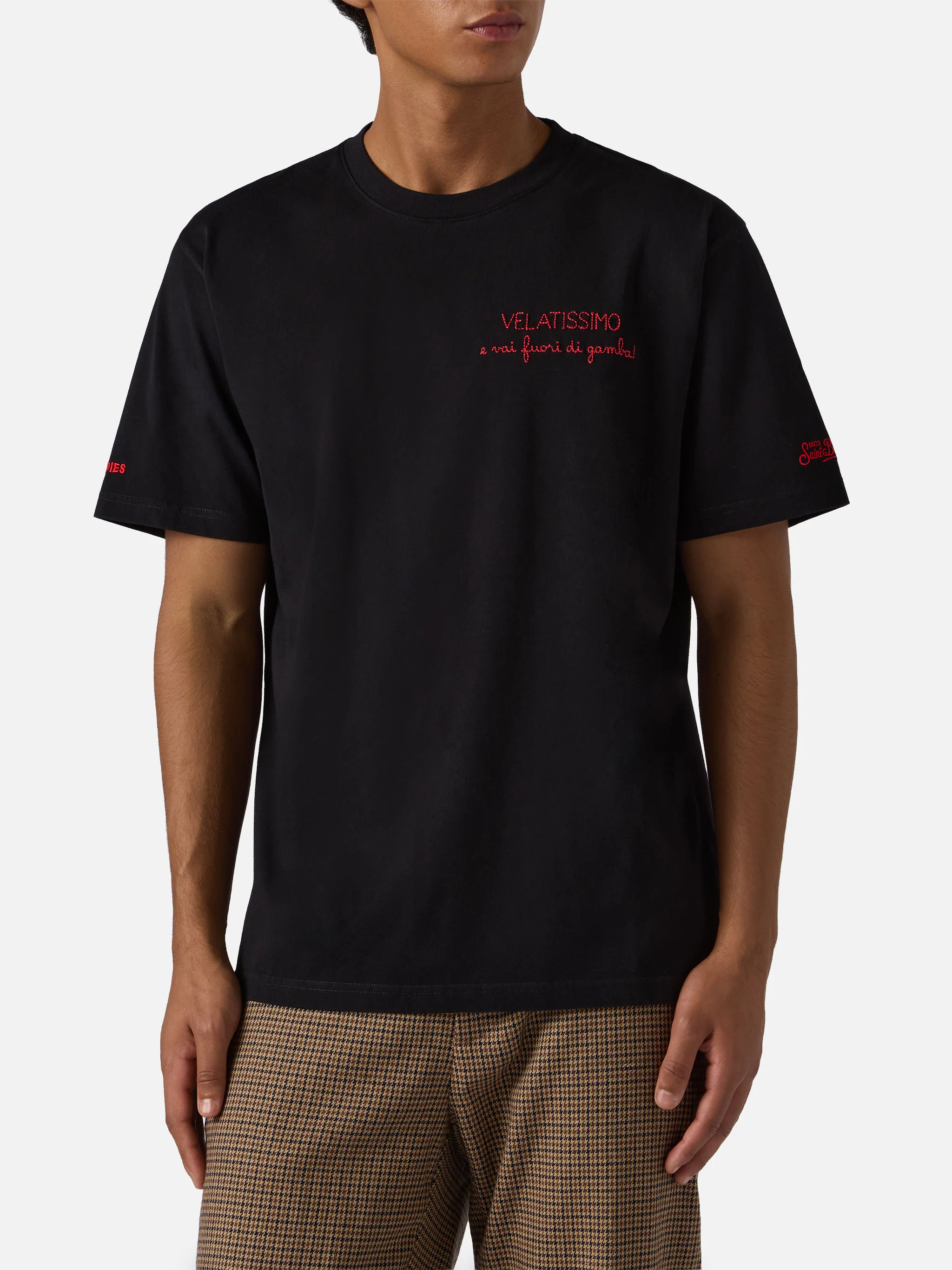 Winter cotton t-shirt Arnott with VELATISSIMO... embroidery | YUPPIES SPECIAL EDITION - Image 2