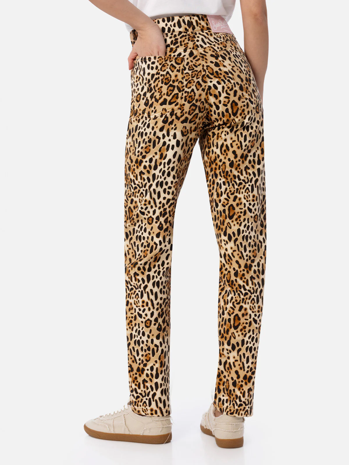 Woman animalier print denim Belleville - Image 4