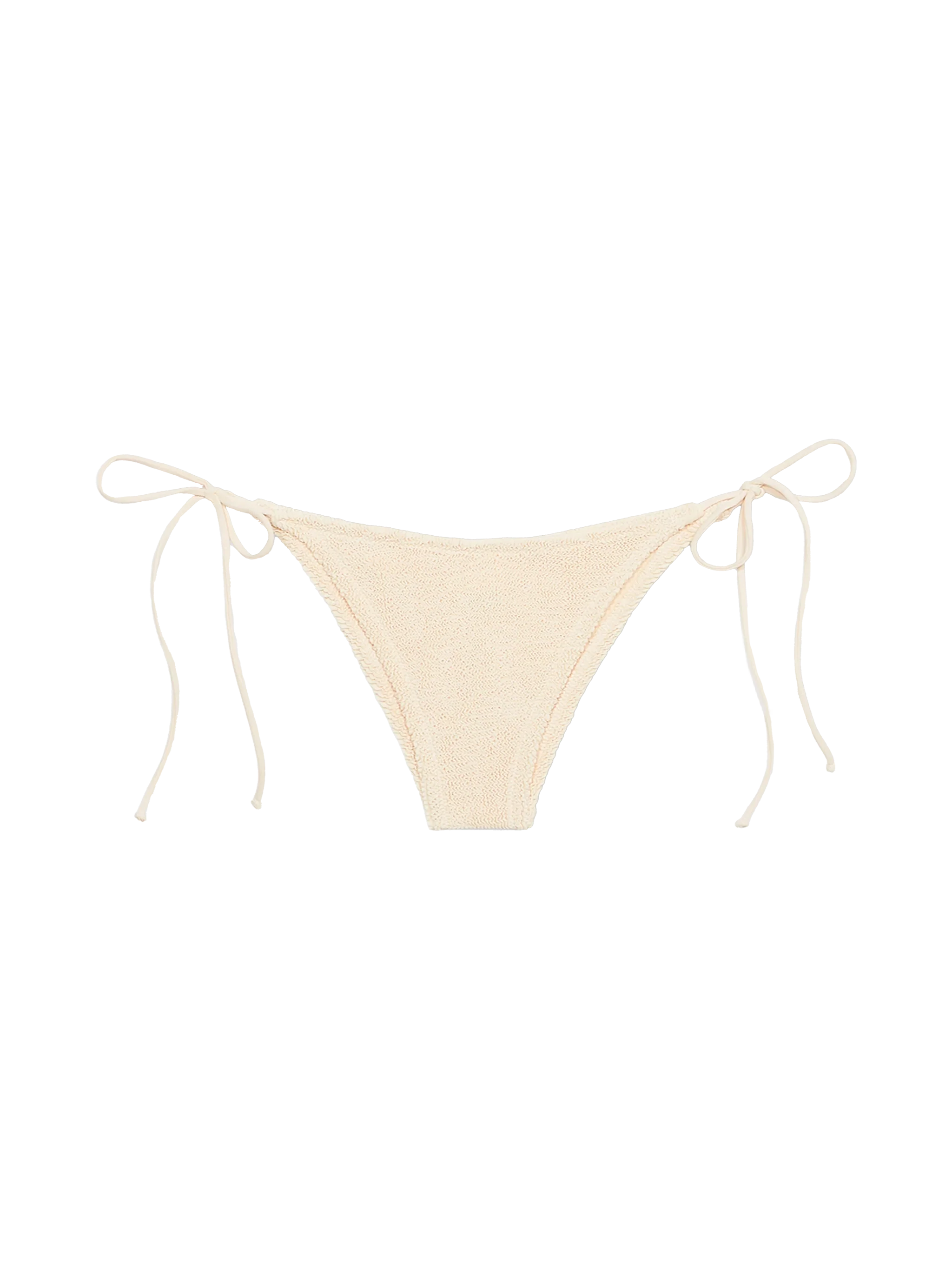 Woman beige classic crinkle swim briefs Marielle