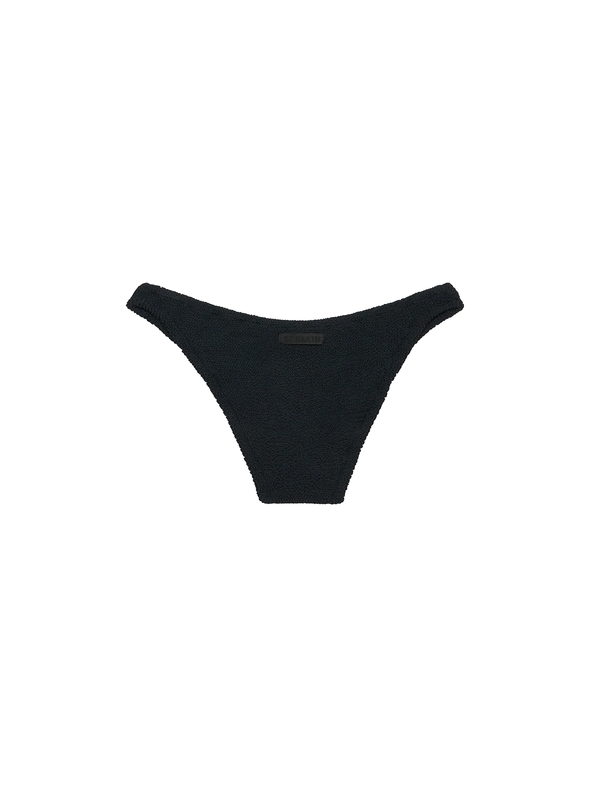 Woman black classic crinkle swim briefs Elise - Image 2