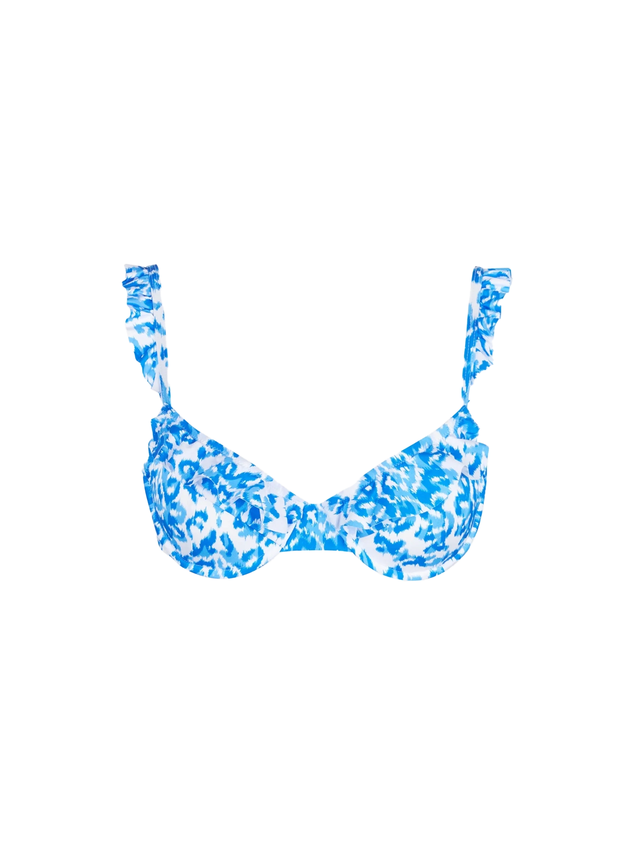 Woman bralette swimsuit with ruffles