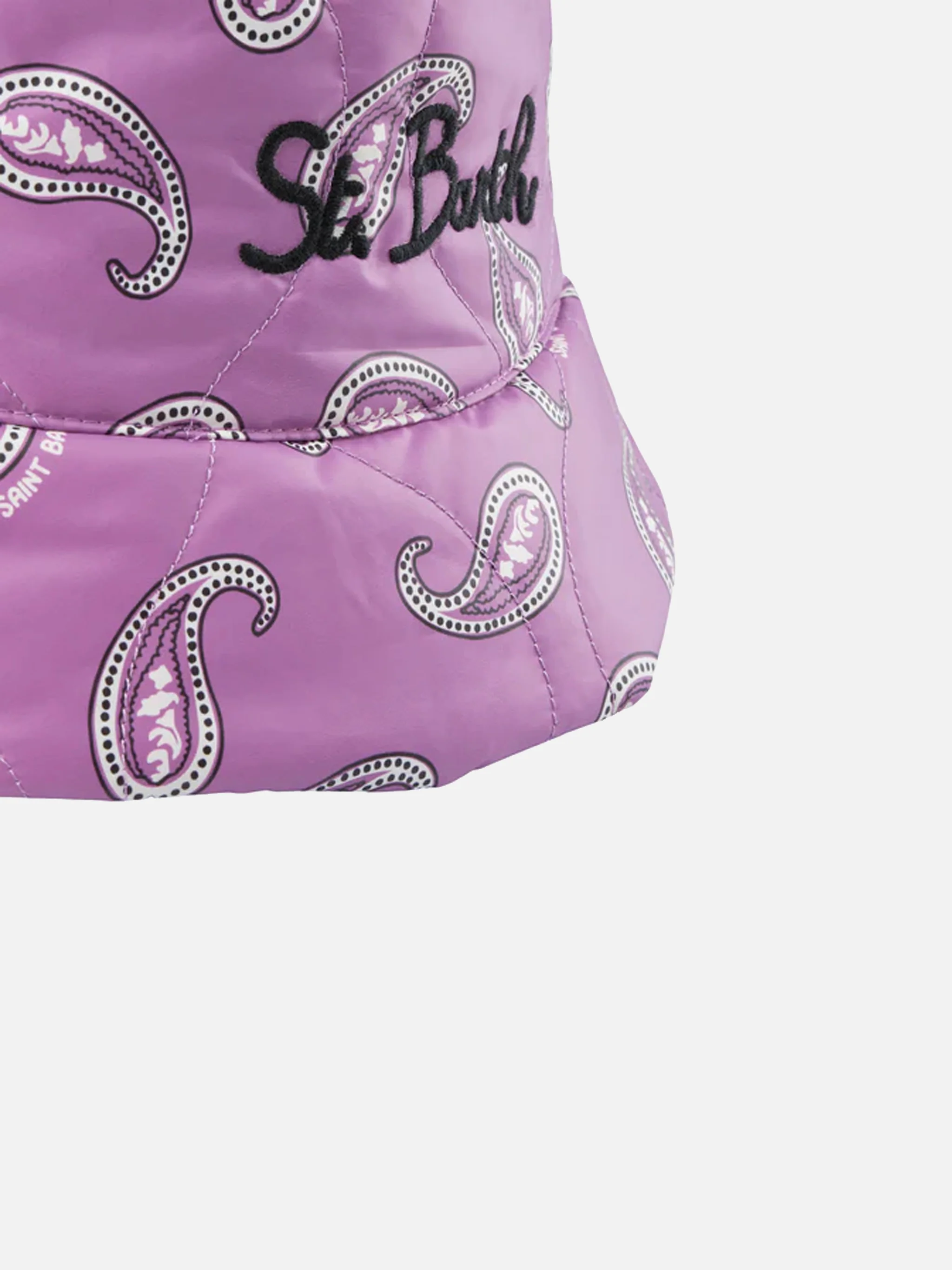 Woman bucket hat with paisley print - Image 3