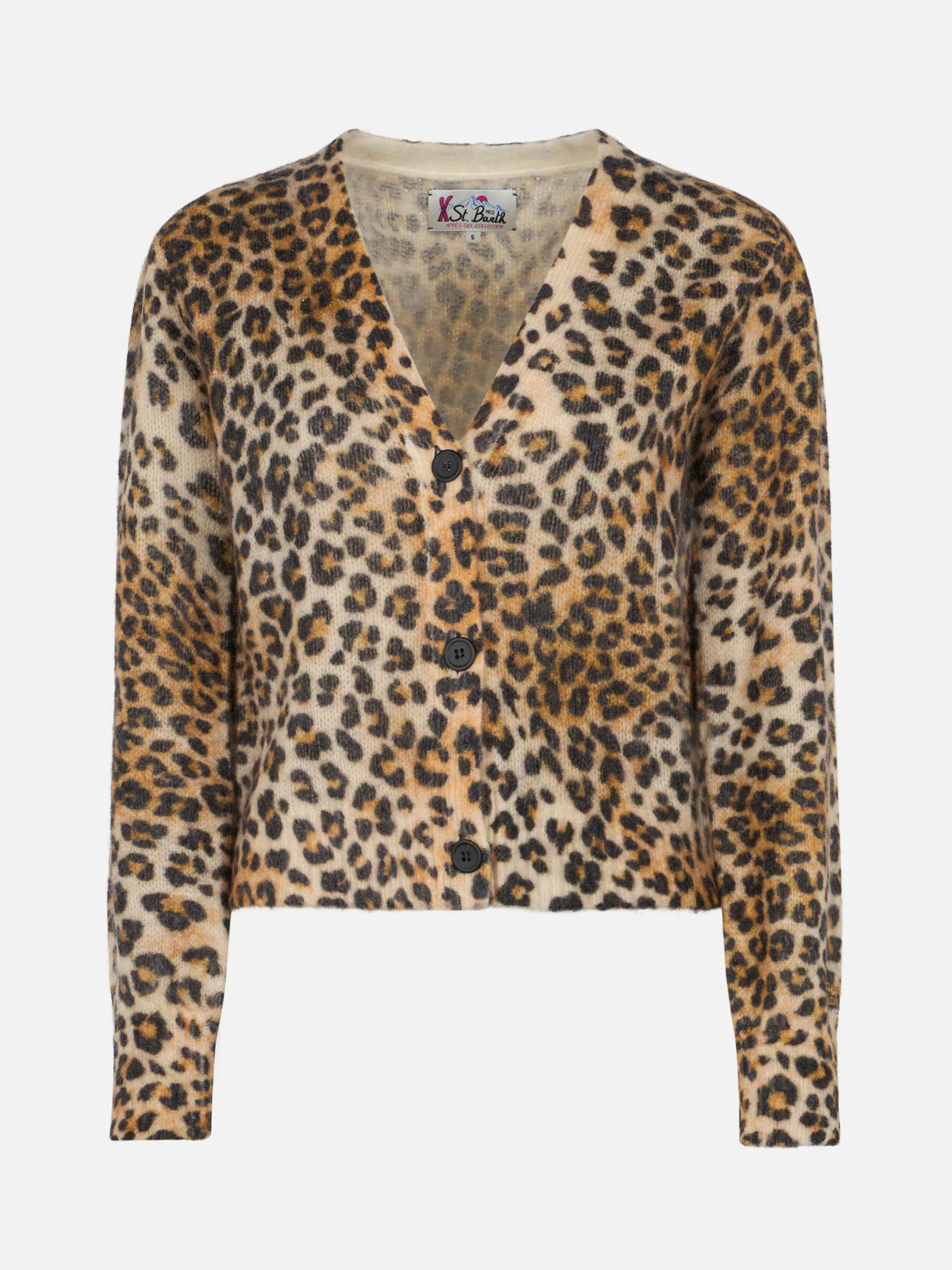 Woman cardigan Lyza with animalier print - Image 4