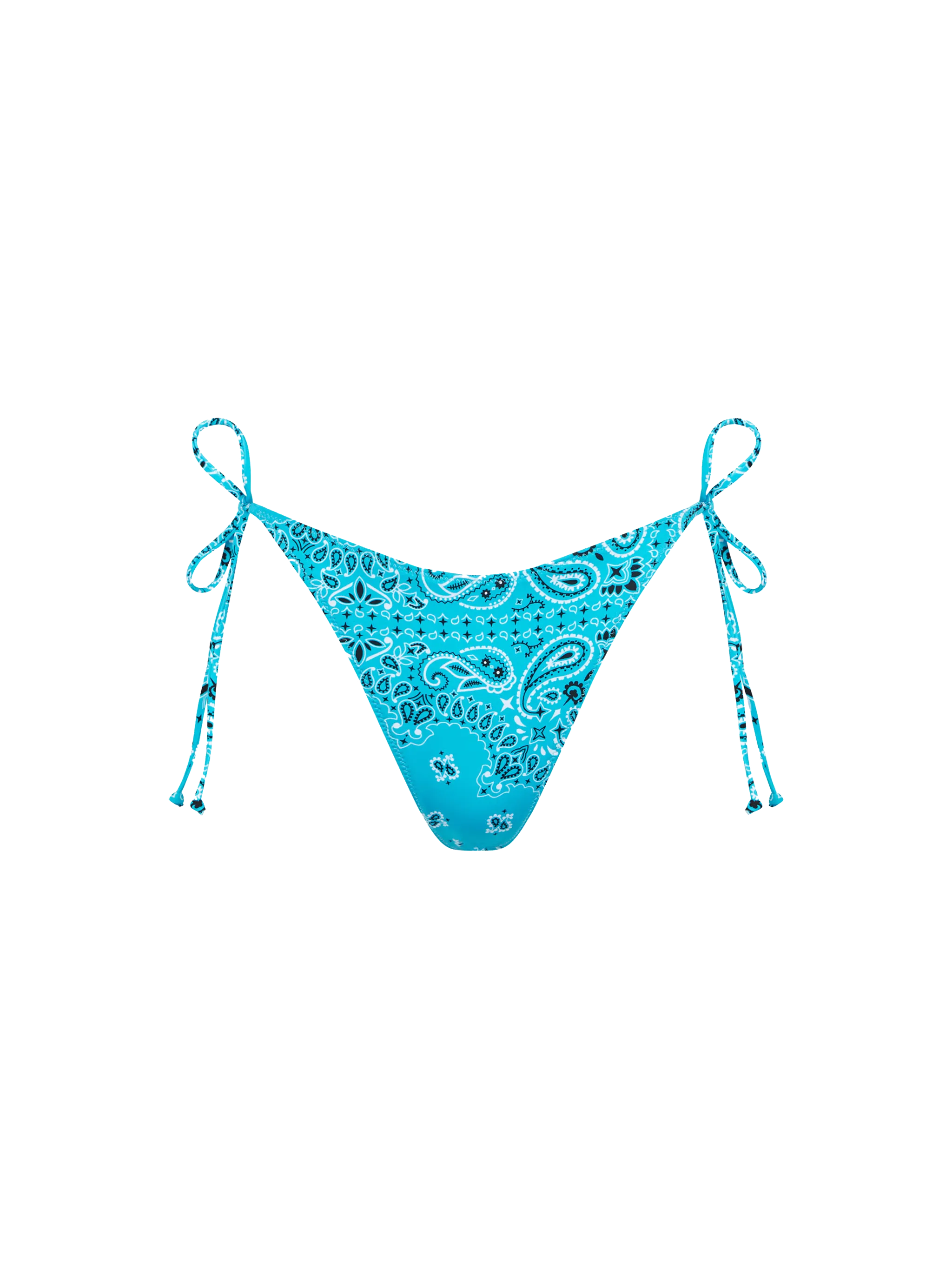 Woman swim briefs with bandanna print