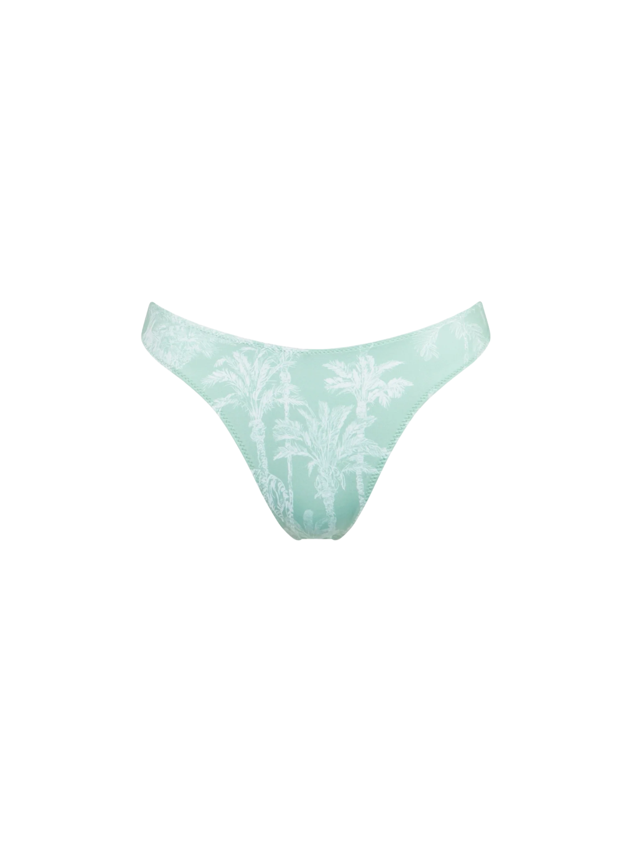Woman cheeky swim briefs with jungle print