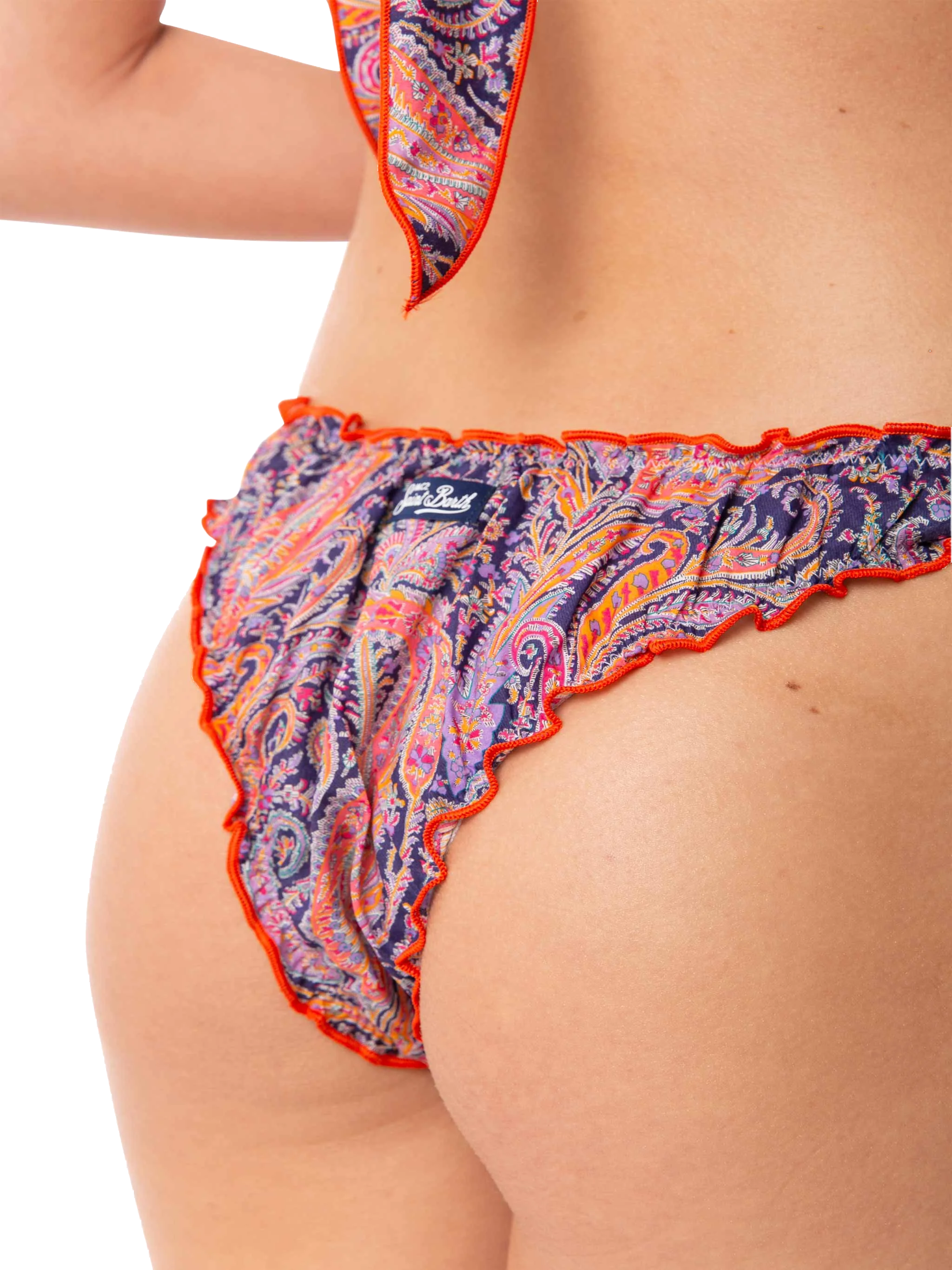 Woman cheeky swim briefs with Liberty print | Made with Liberty fabric