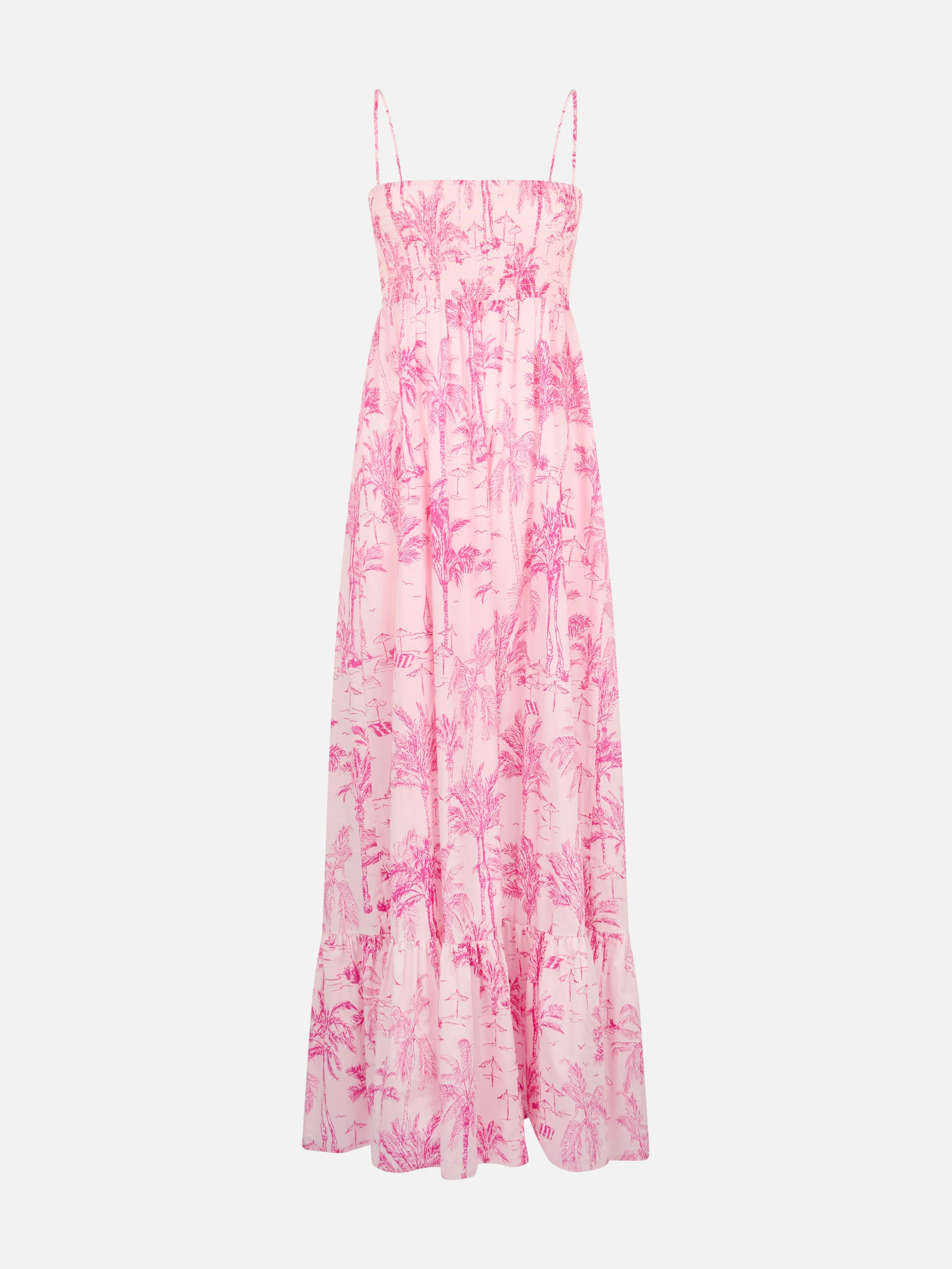 Woman cotton dress Jemma with smocked embroidery - Image 4