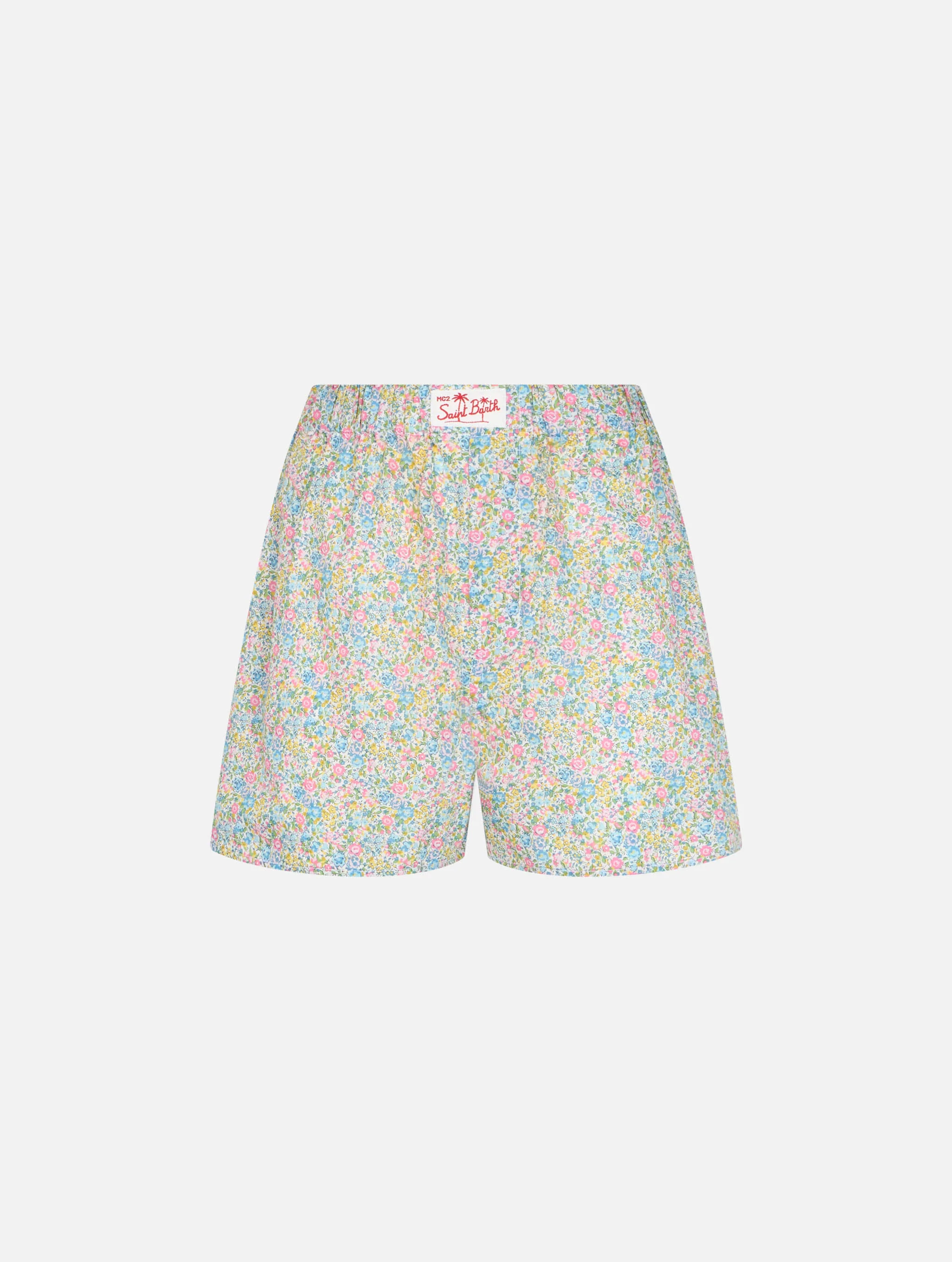 Woman Emma & Georgina print cotton shorts Boxy | MADE WITH LIBERTY FABRIC - Image 7