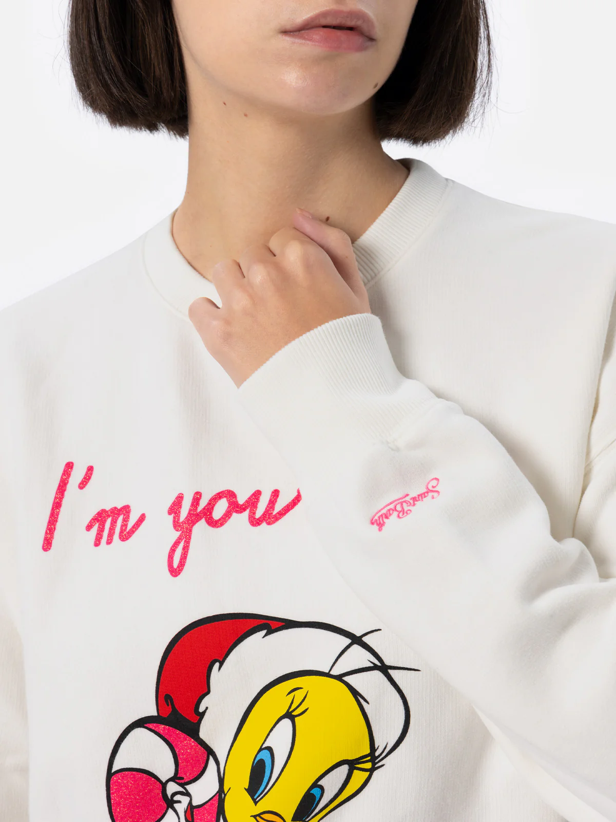 Woman fleece sweatshirt with Tweety print | WARNER BROS - Image 3