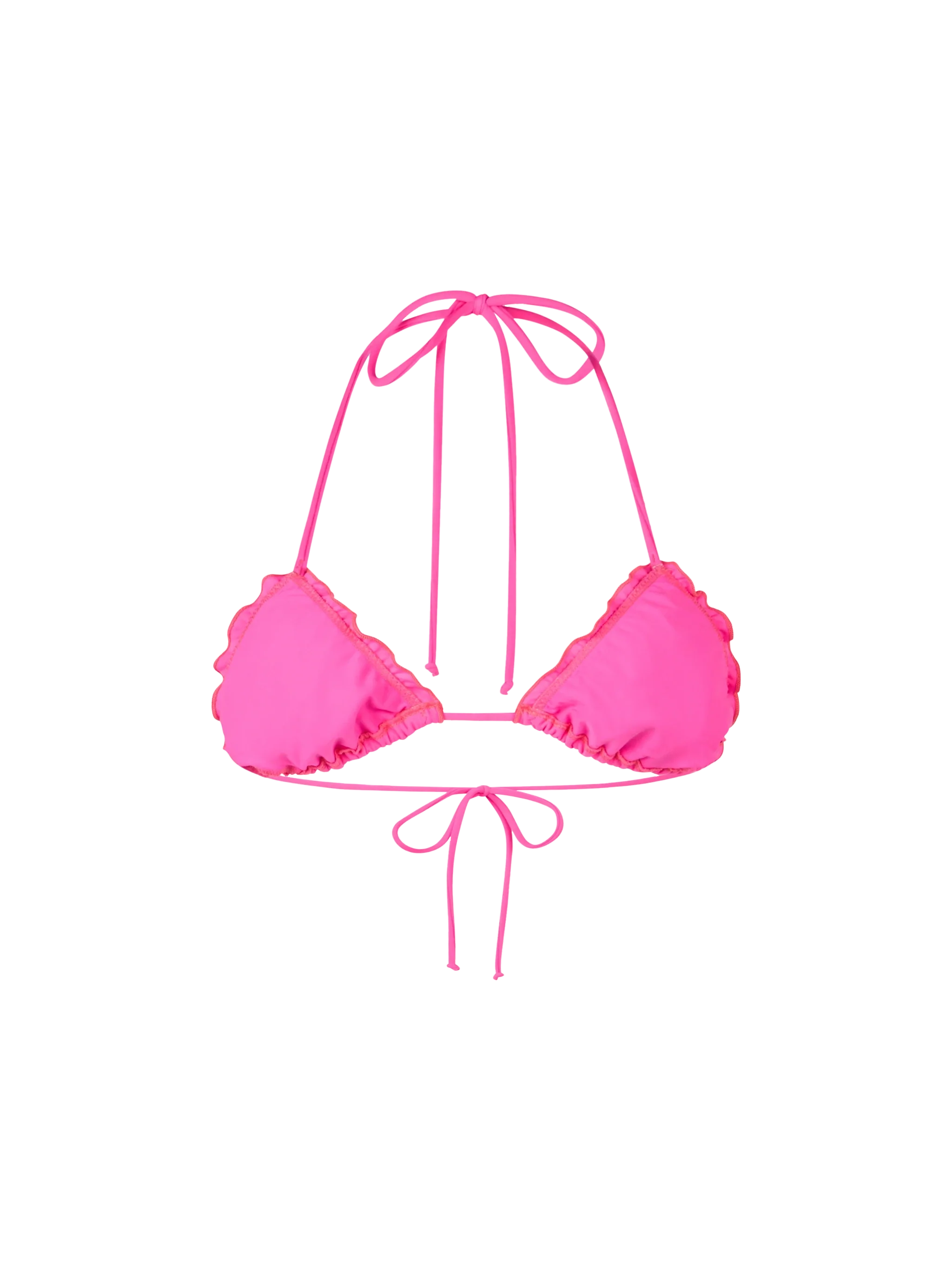 Woman fluo pink triangle beach top Sagittarius - Image 2