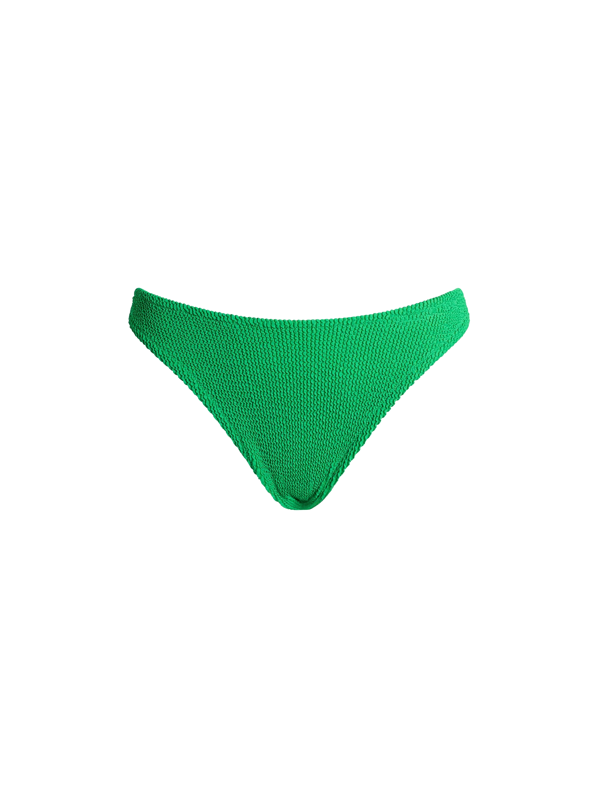 Woman green classic crinkle swim briefs Elise