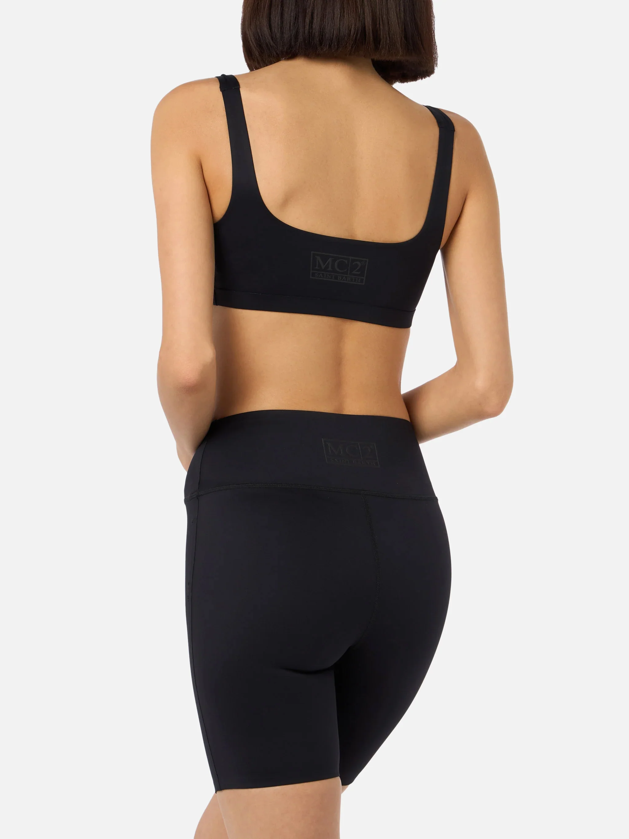 Woman heatsealed fitness shorts Fawn - Image 3