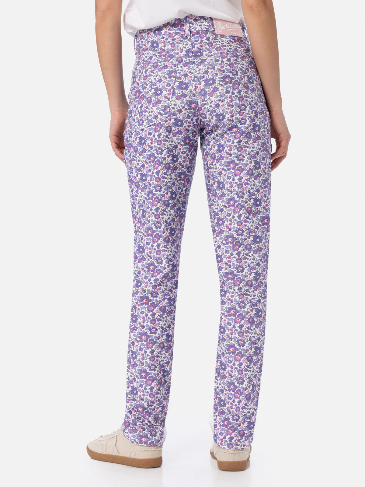 Woman lilac Betsy print denim Belleville | MADE WITH LIBERTY FABRIC - Image 4