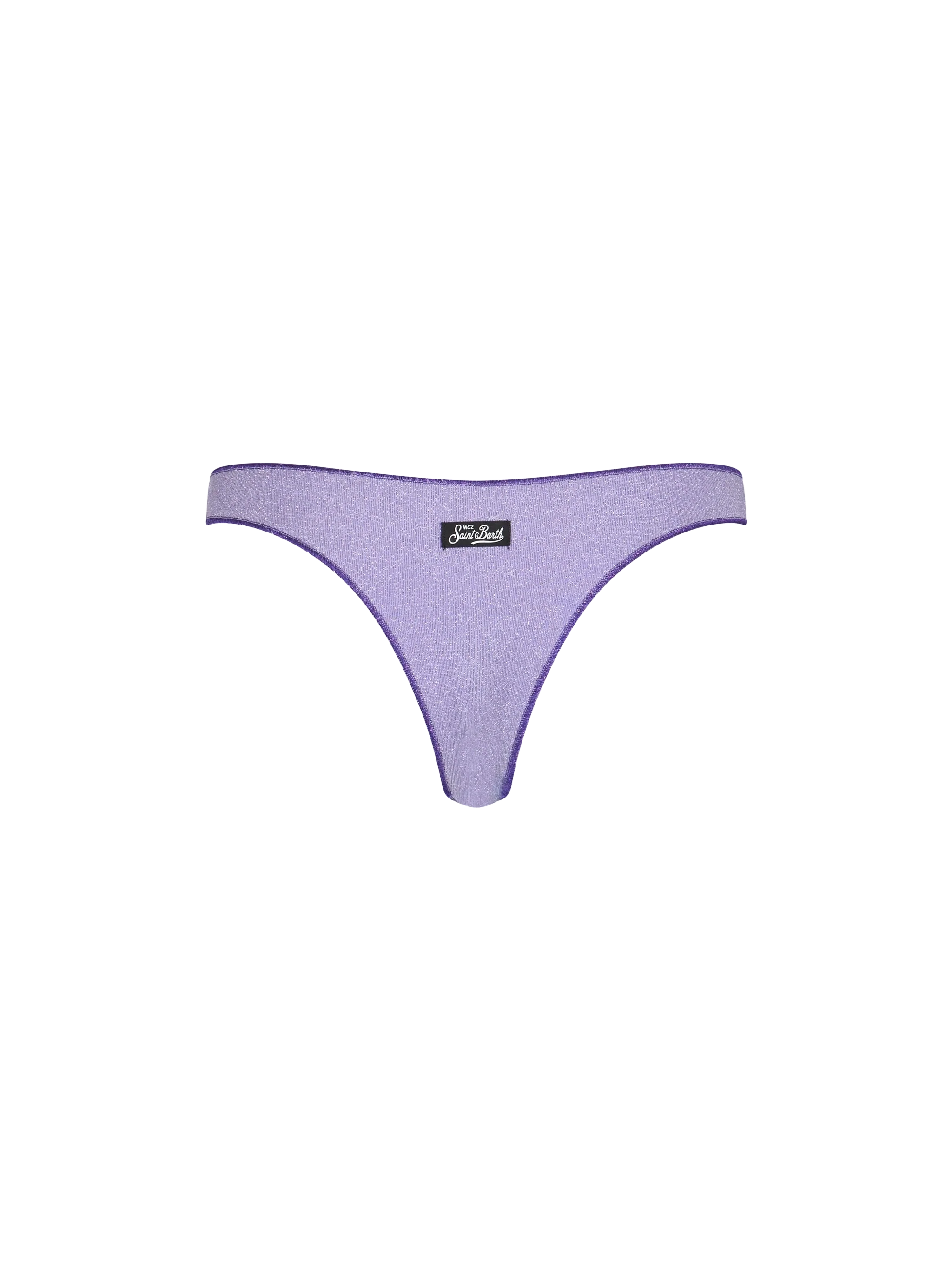 Woman lilac lurex cheeky swim briefs Naomi - Image 2