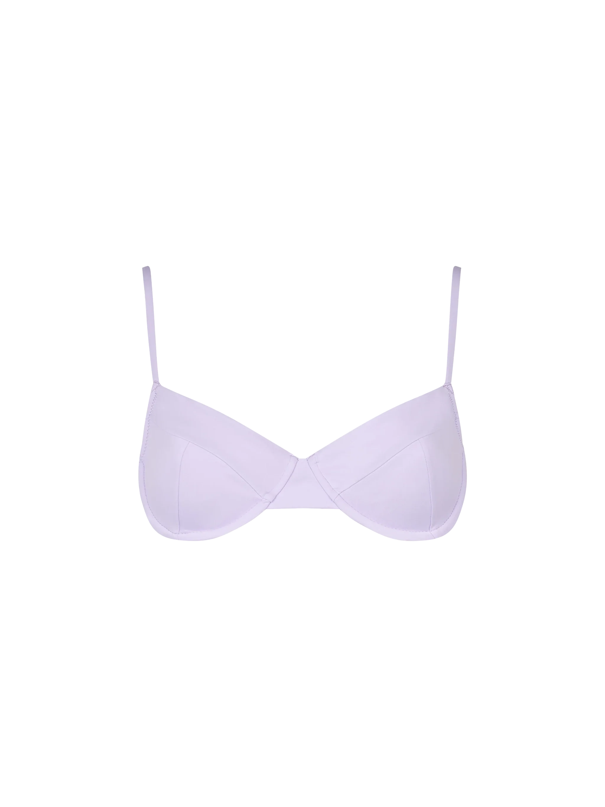 Woman lilac underwired bralette swimsuit