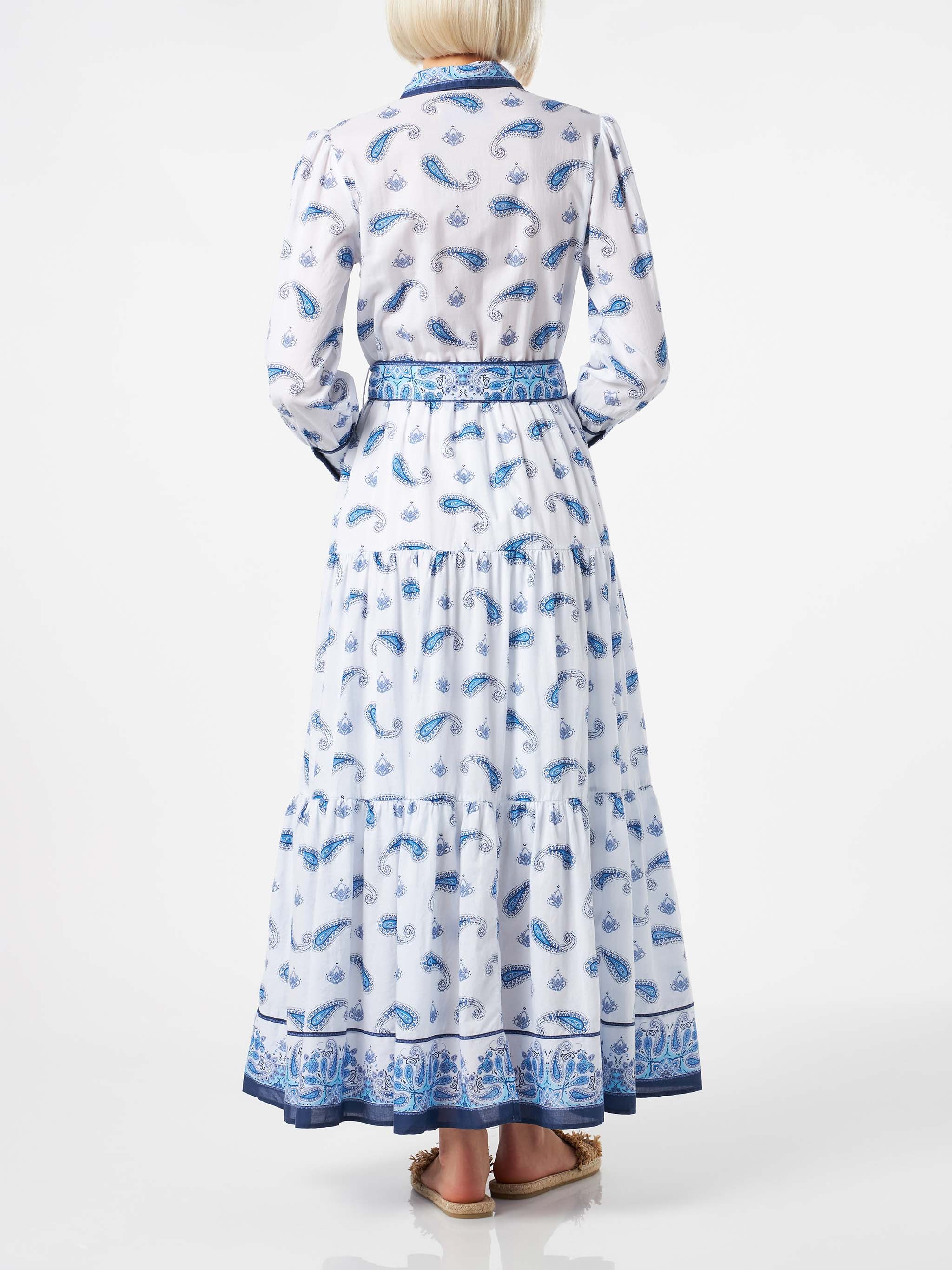 Woman long dress Jensen with paisley print - Image 2