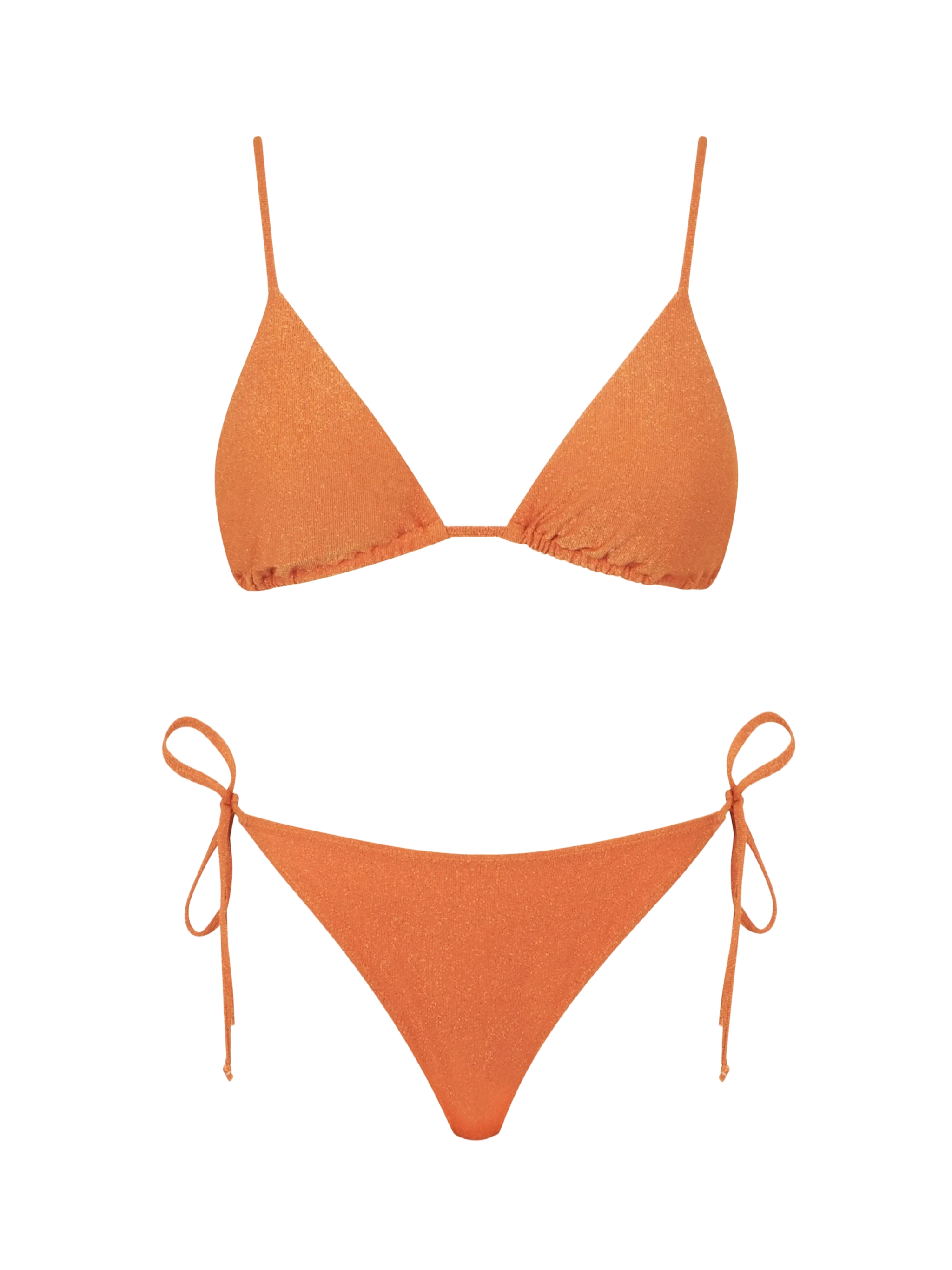 Woman lurex triangle bikini