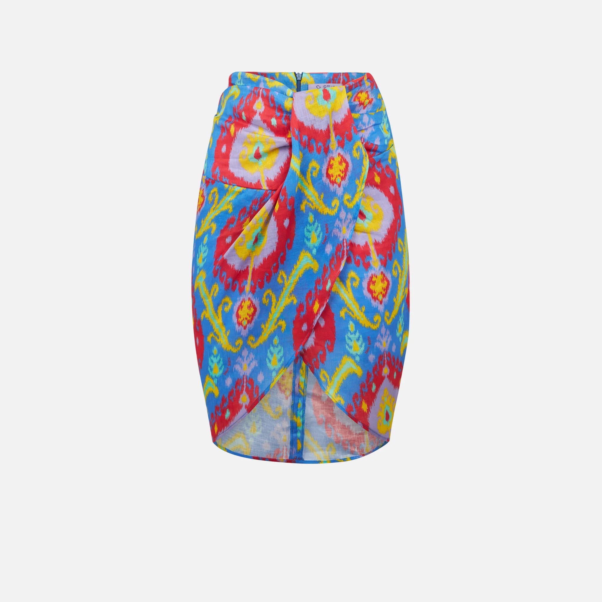 Woman mid skirt Amanda with multicolor print - Image 6