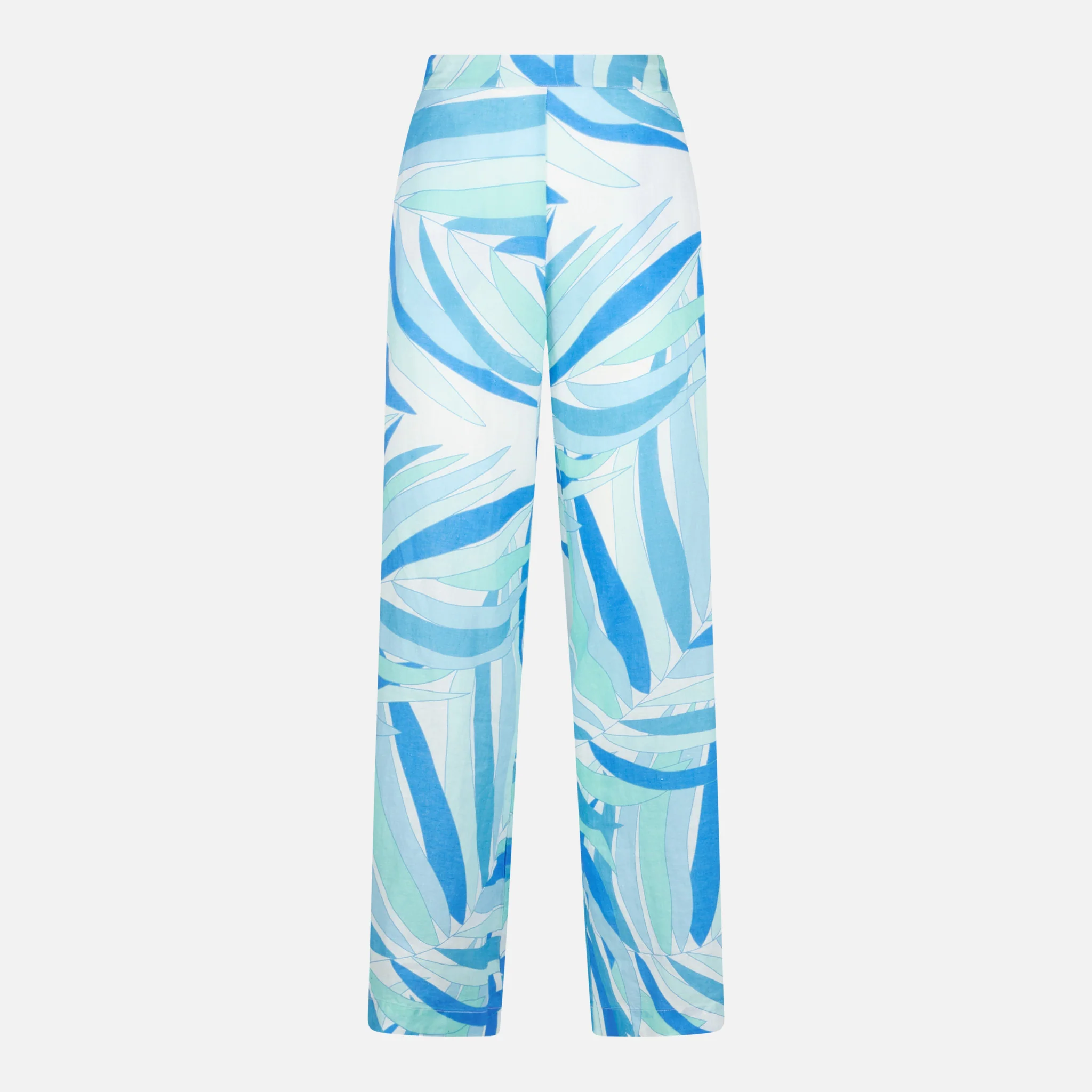Woman printed linen pants - Image 5