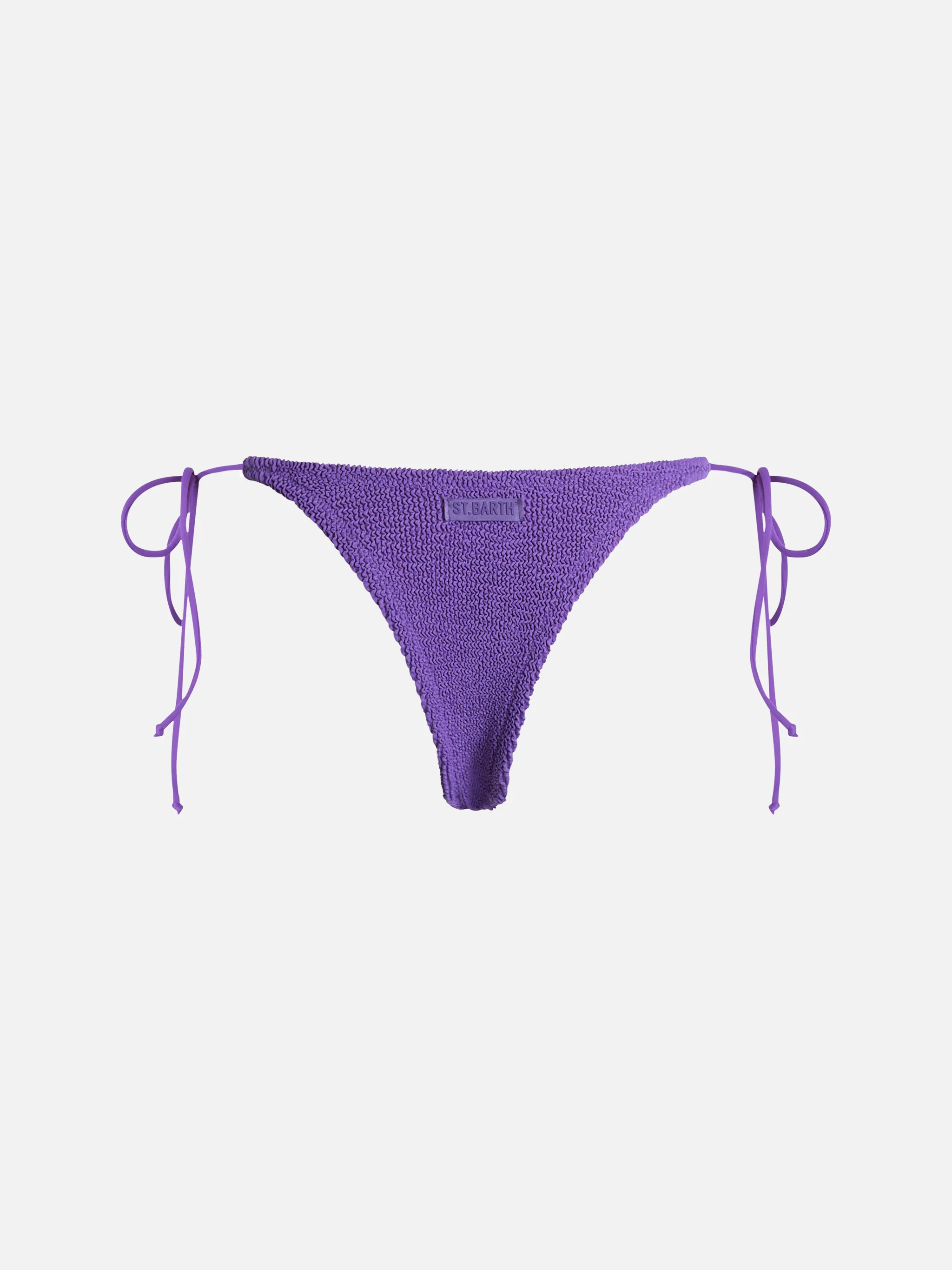 Woman purple crinkle cheekiest swim briefs Norah - Image 2