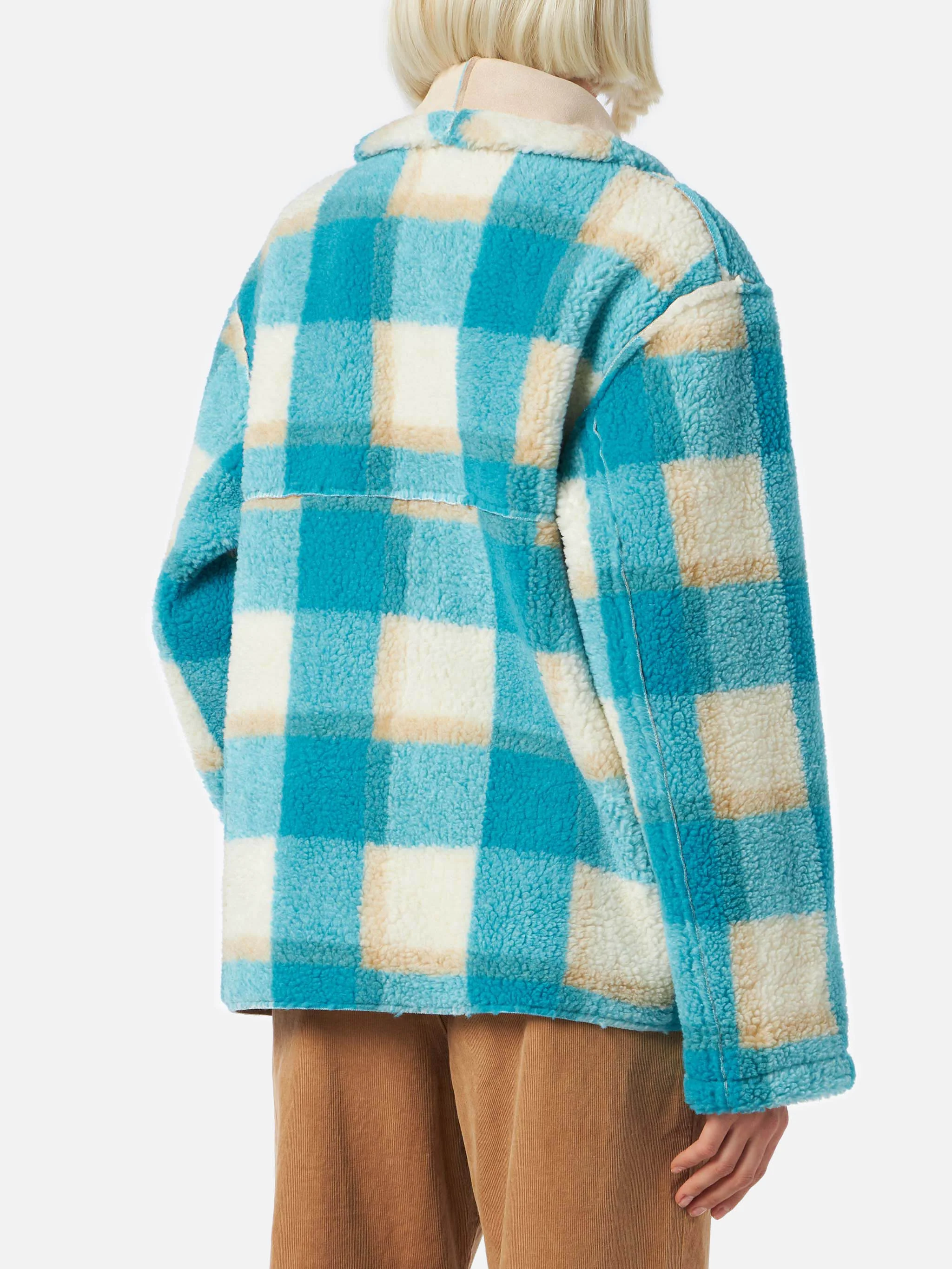 Woman reversible shearling jacket - Image 3