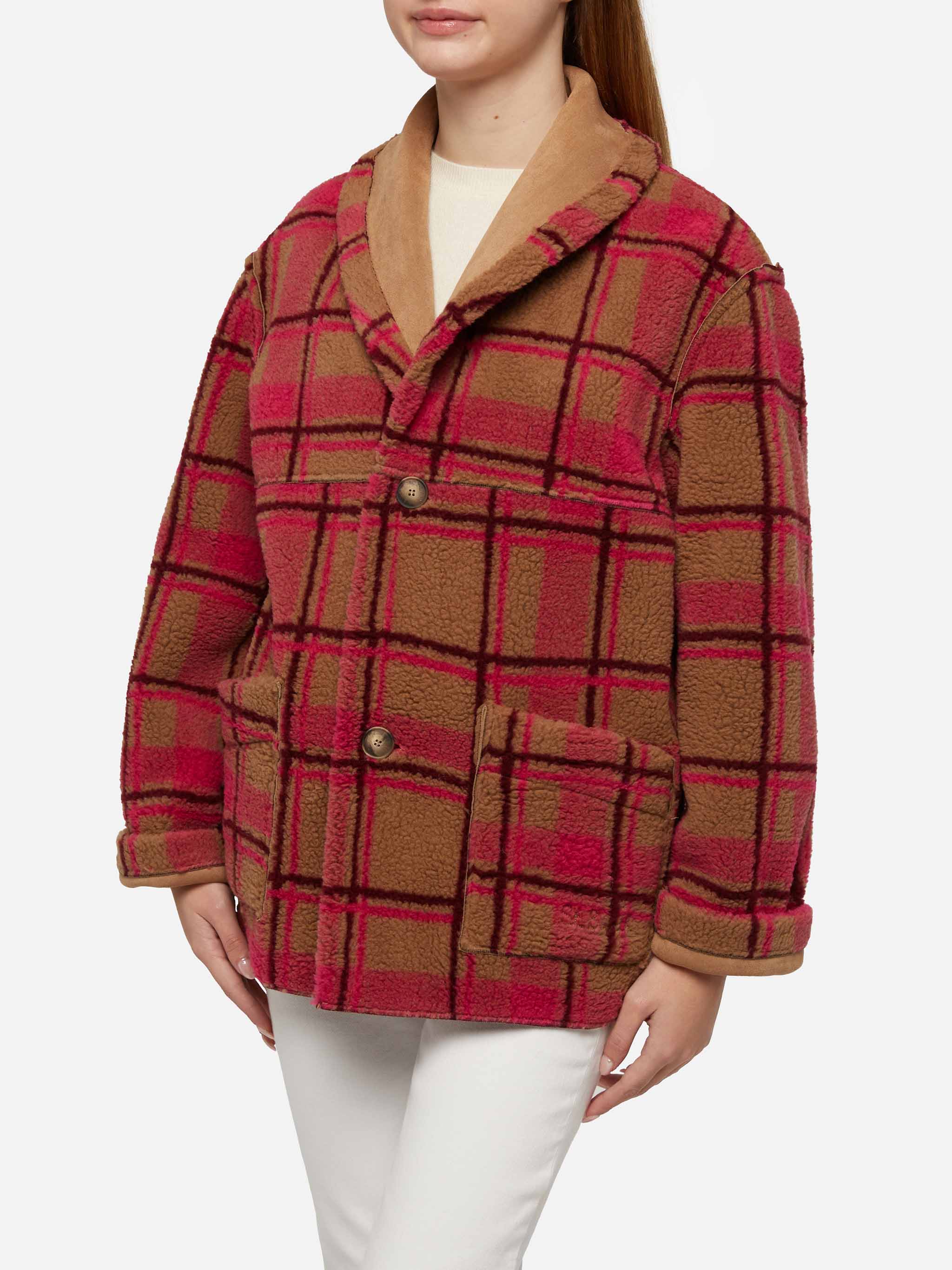 Woman reversible shearling jacket Dorys - Image 3