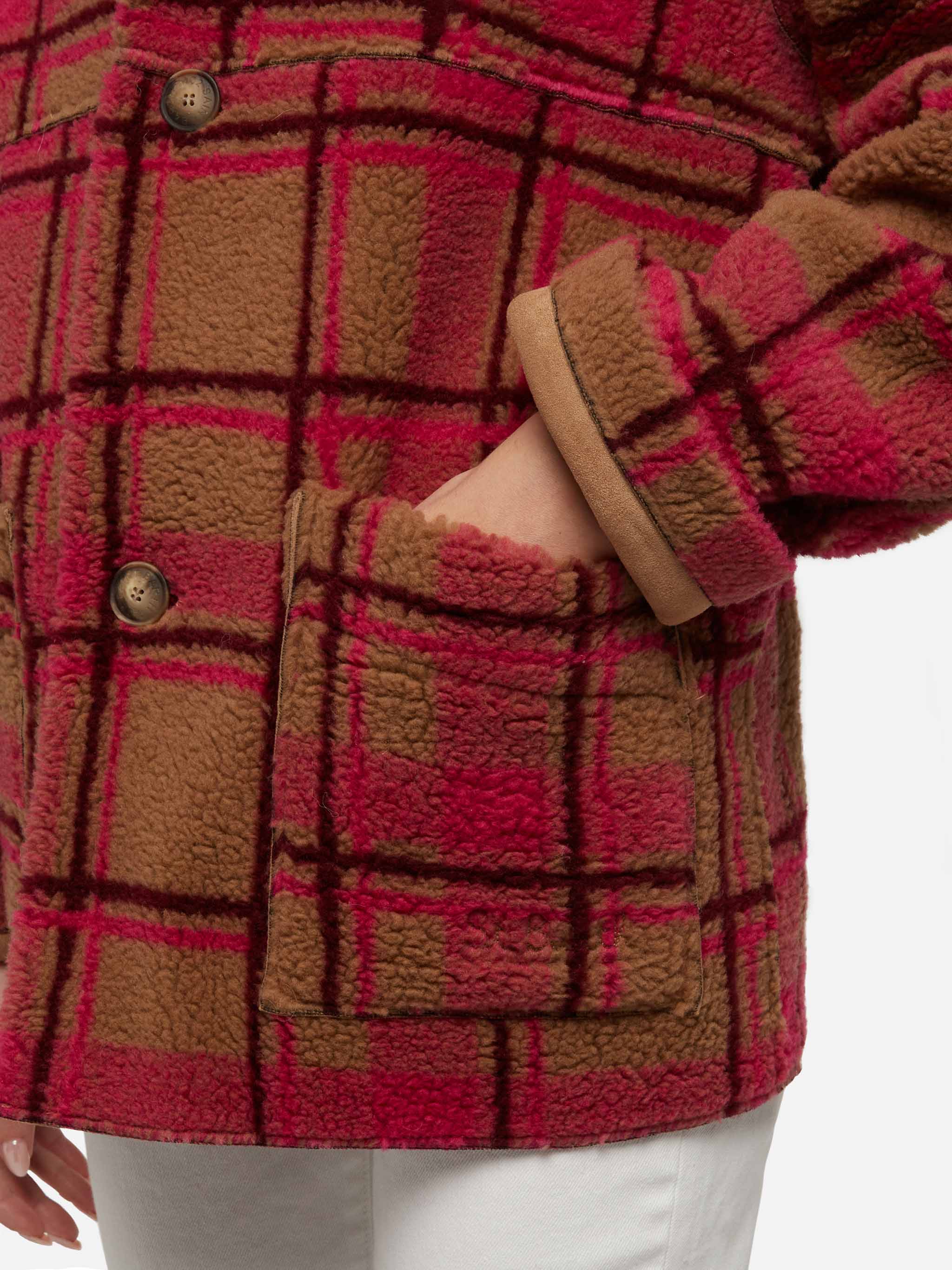 Woman reversible shearling jacket Dorys - Image 4
