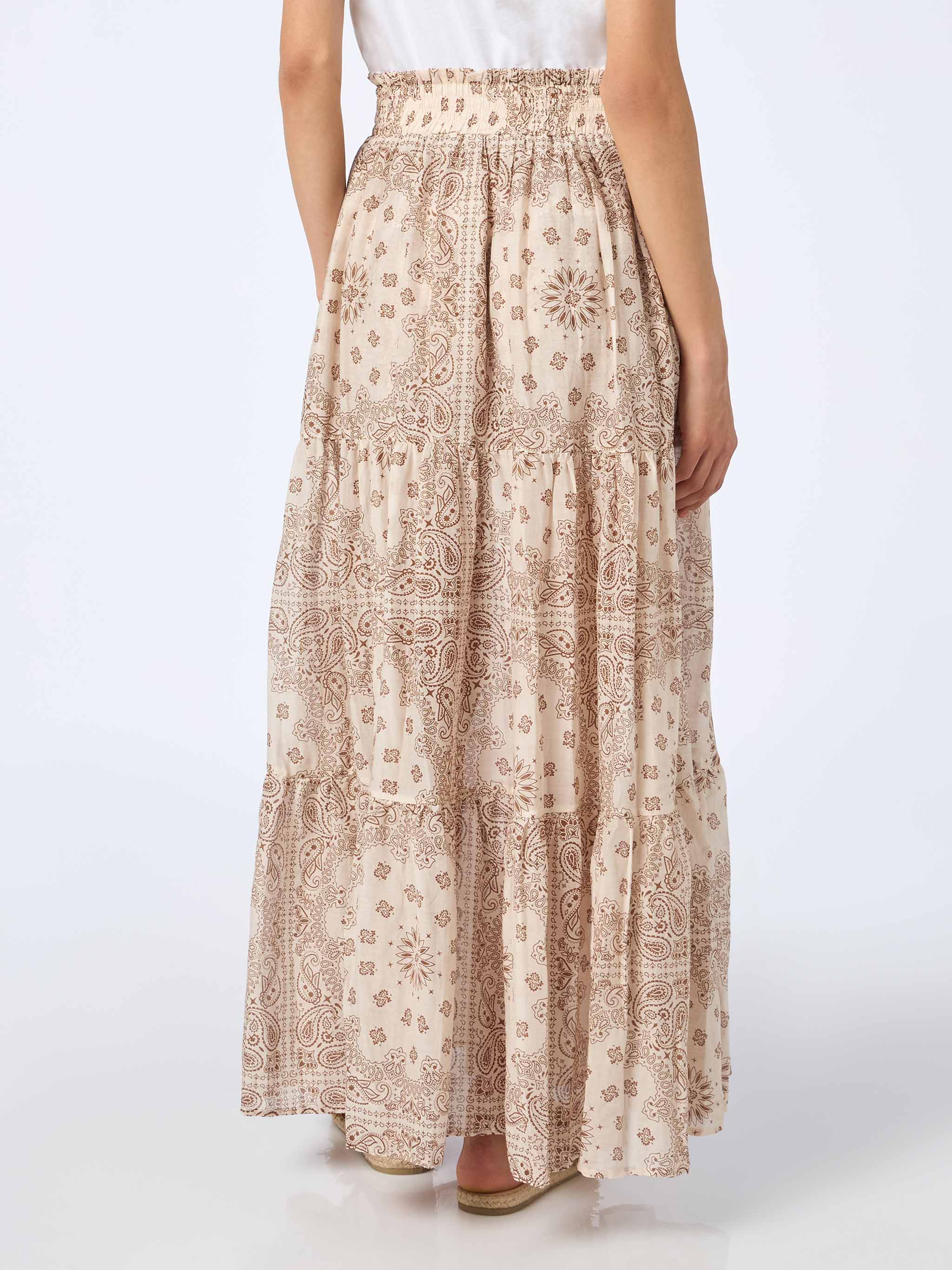 Woman silk voile pleated long skirt Cheyenne - Image 2