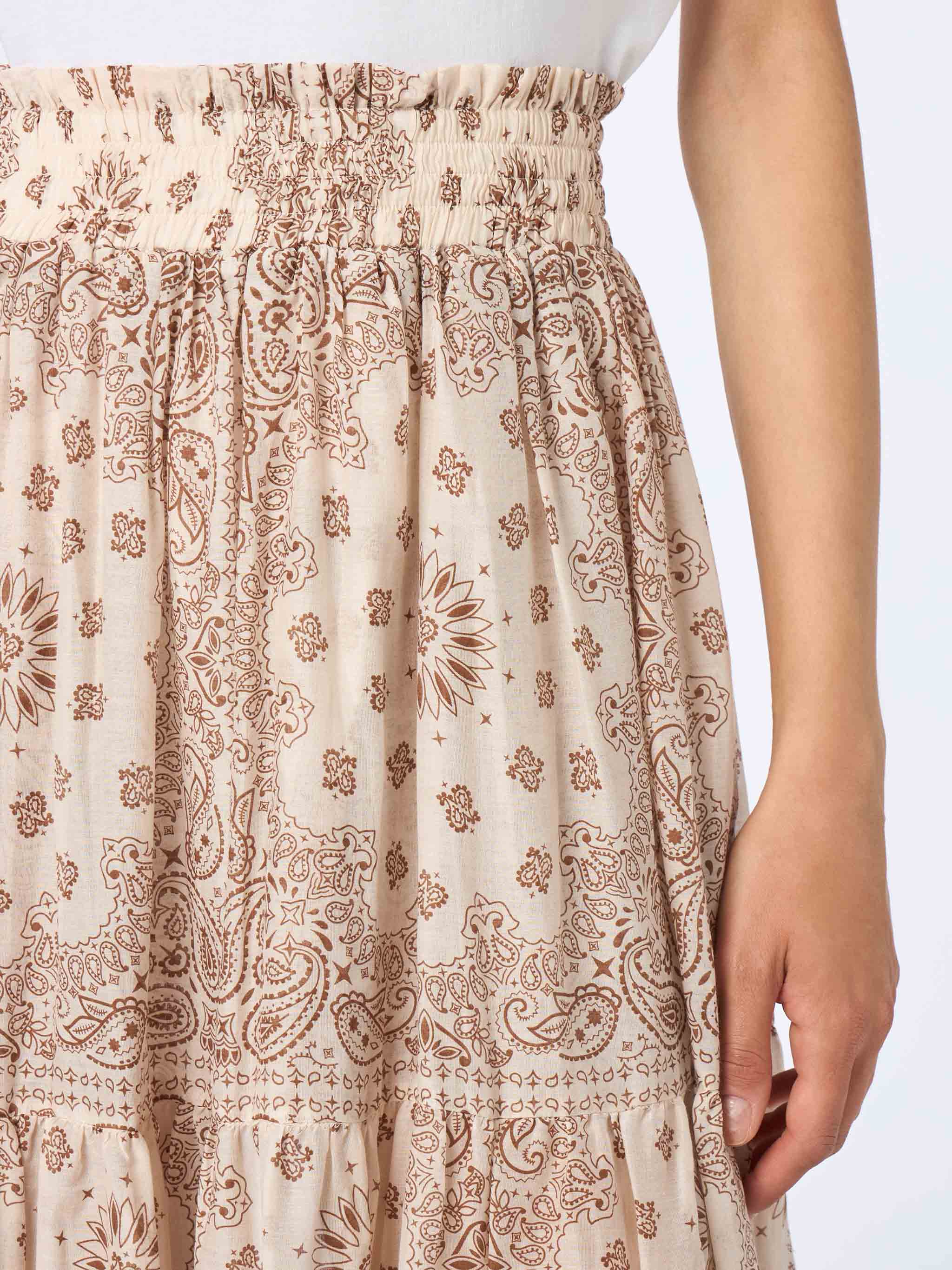 Woman silk voile pleated long skirt Cheyenne - Image 3