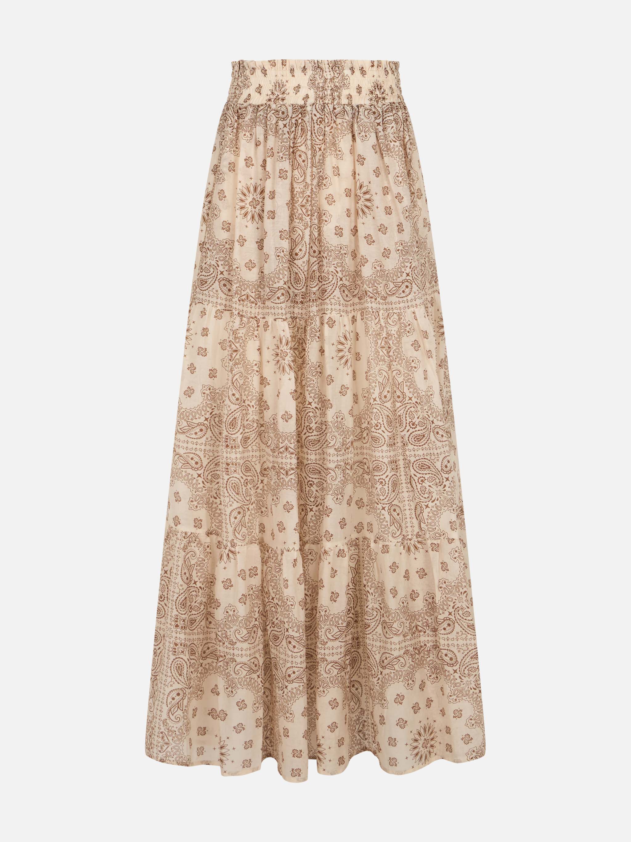 Woman silk voile pleated long skirt Cheyenne - Image 5