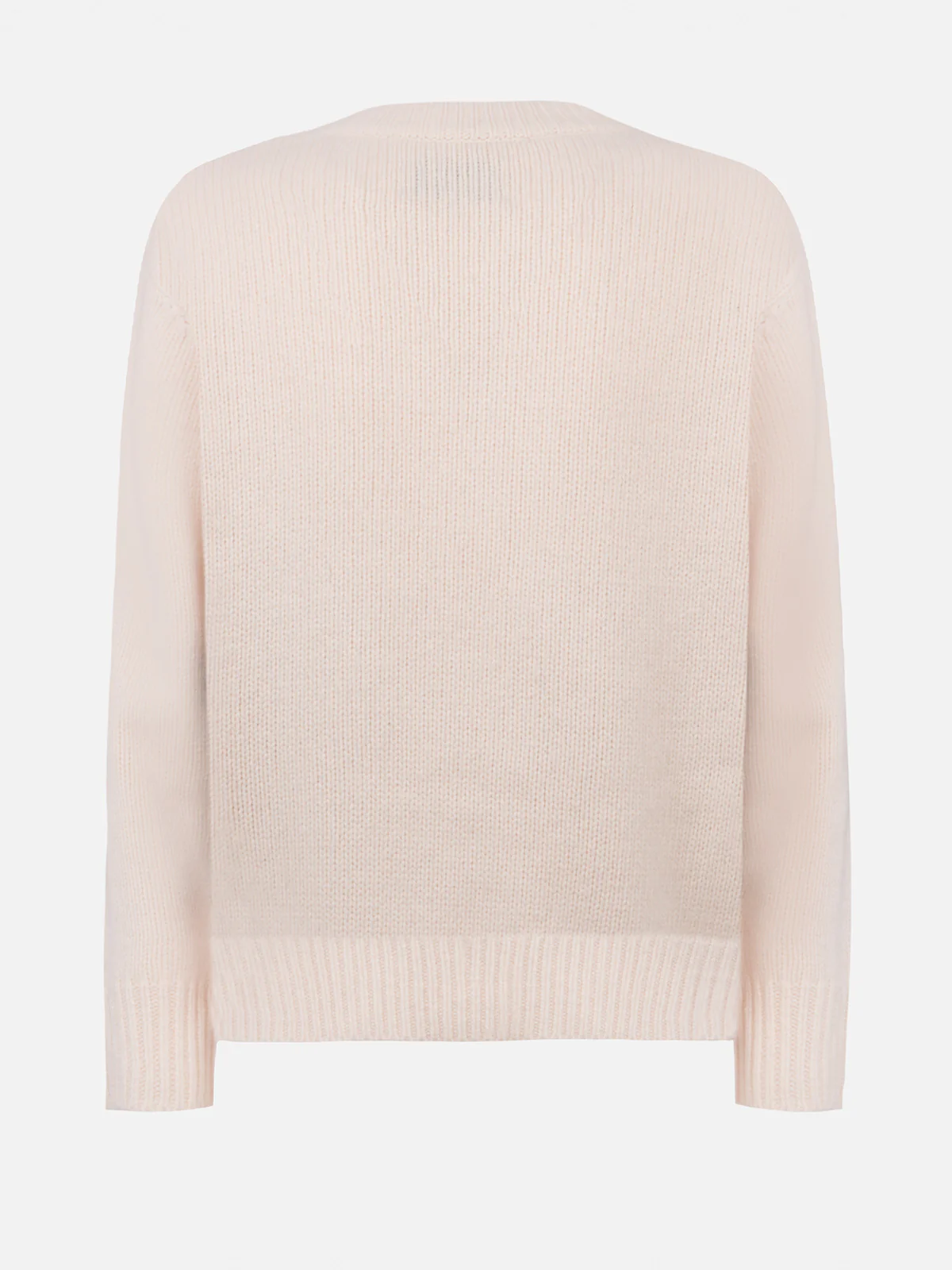 Woman white fair isle sweater Kyla with Courma jacquard - Image 5