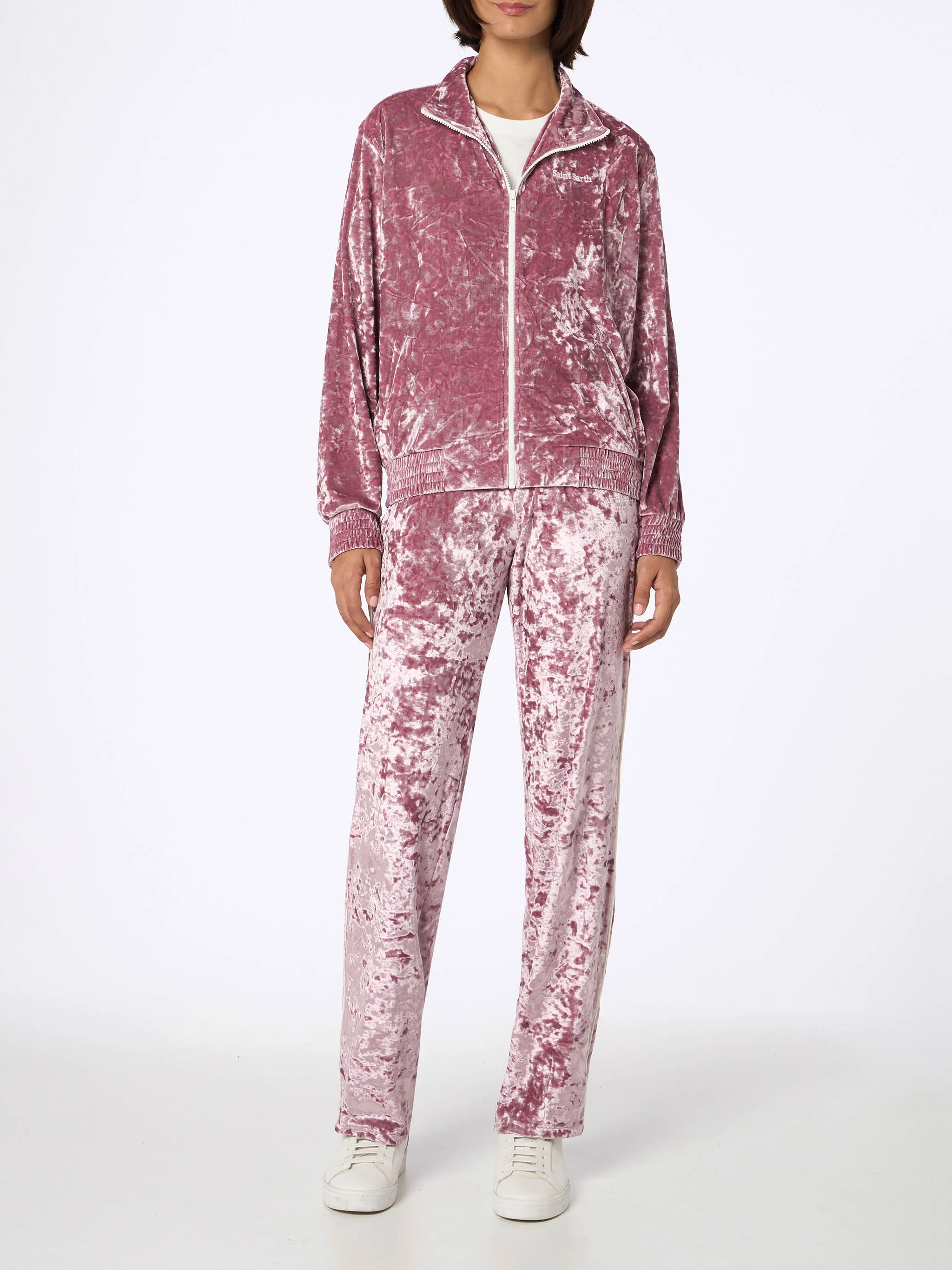 Woman sweatshirt Miriam pink chenille - Image 3