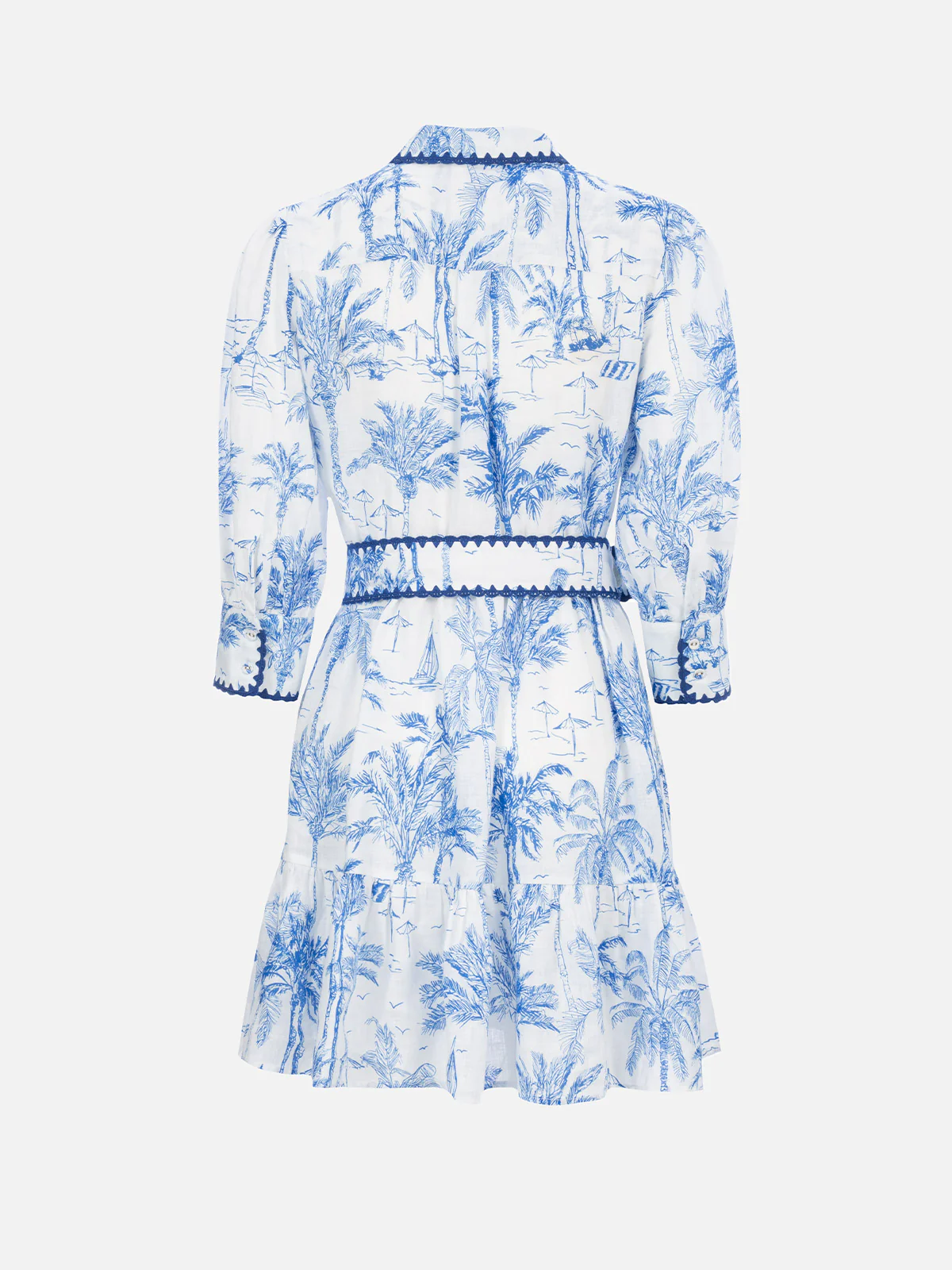 Woman Toile de Jouy linen dress Daisi - Image 5