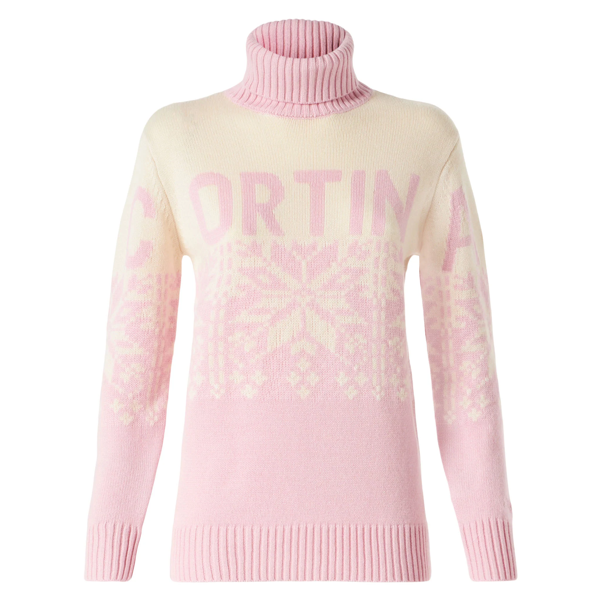 Woman turtleneck sweater with Cortina print - Image 4