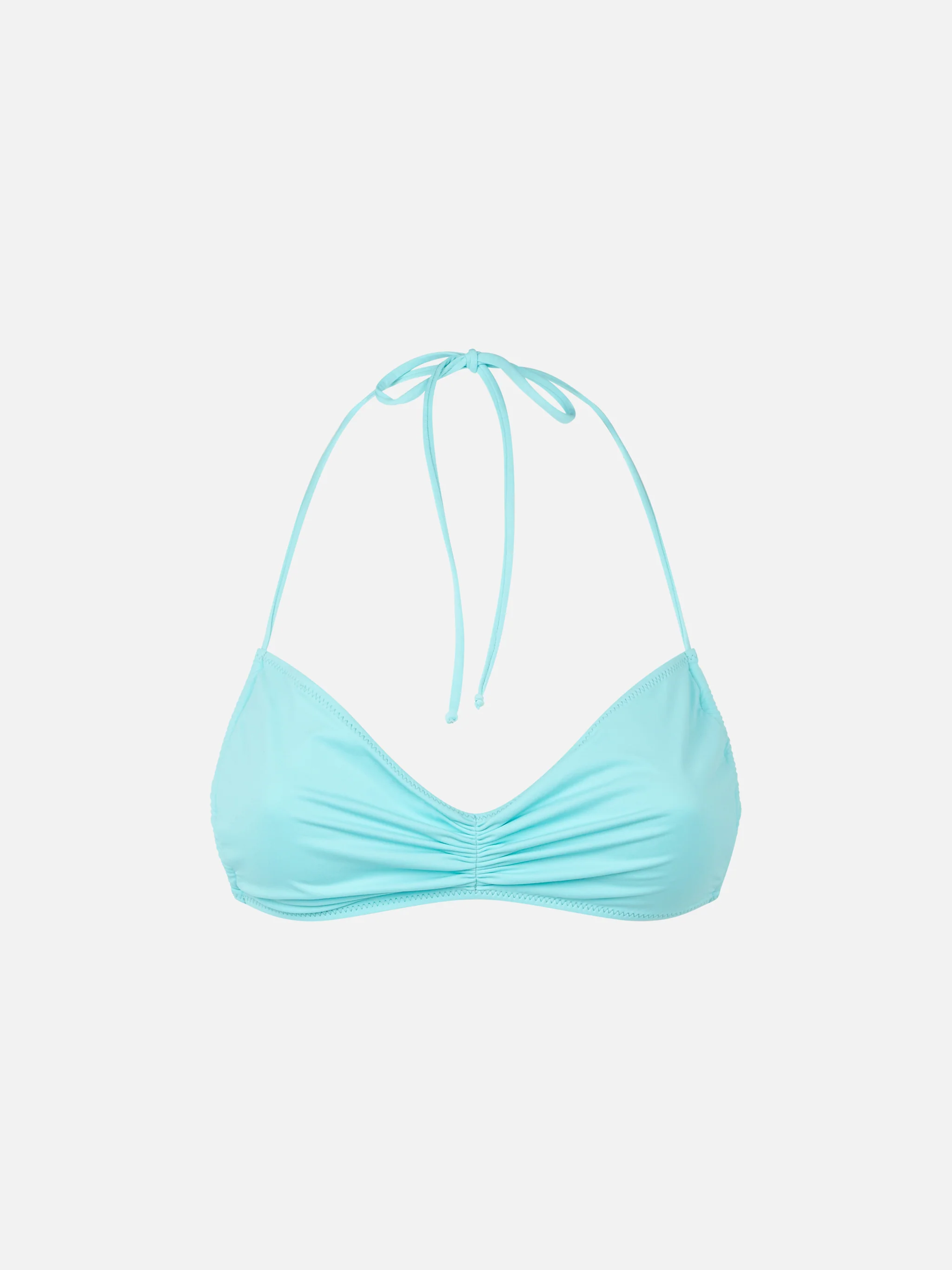 Woman water green bandeau top swimsuit