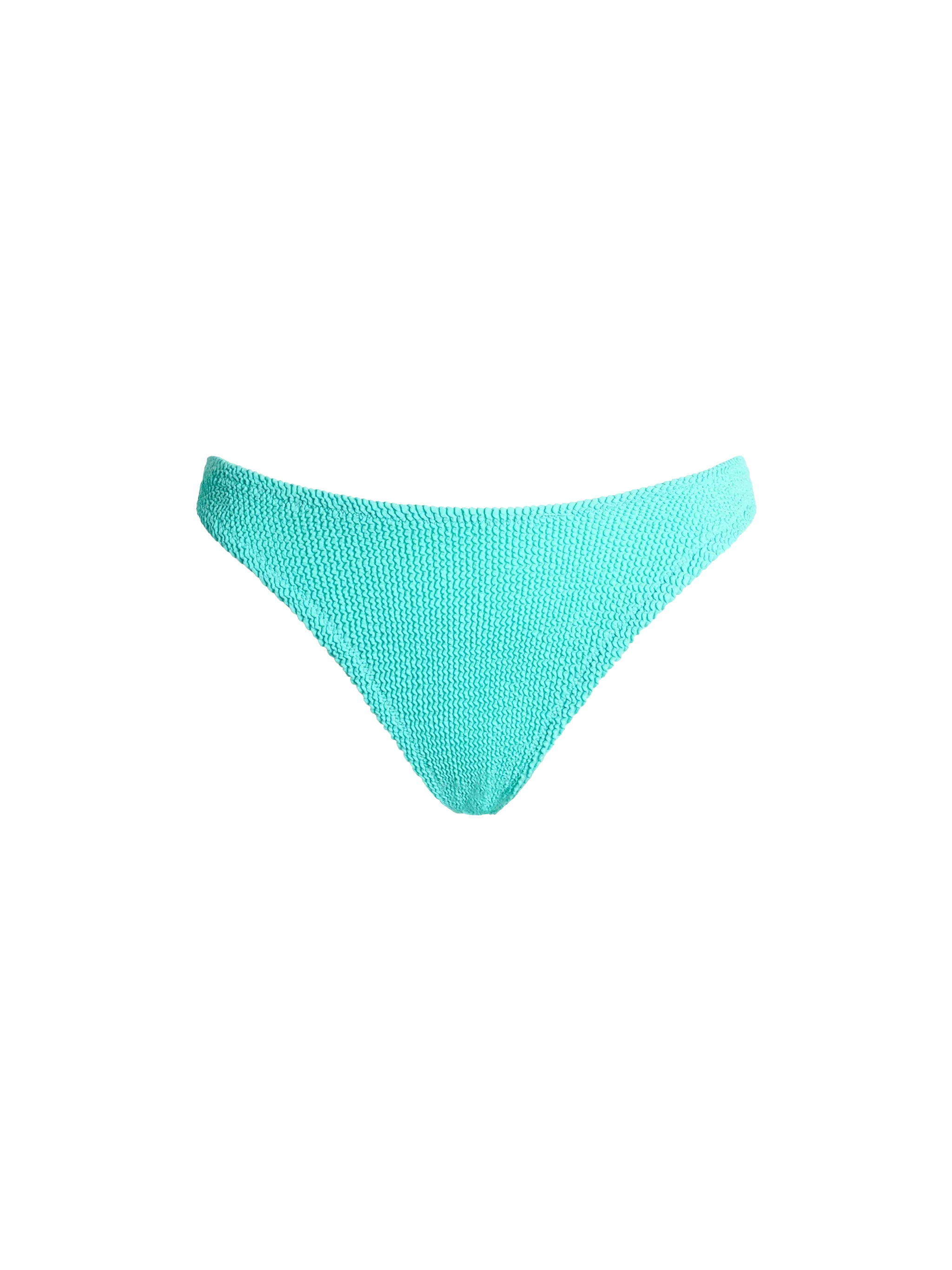 Woman water green classic crinkle swim briefs Elise