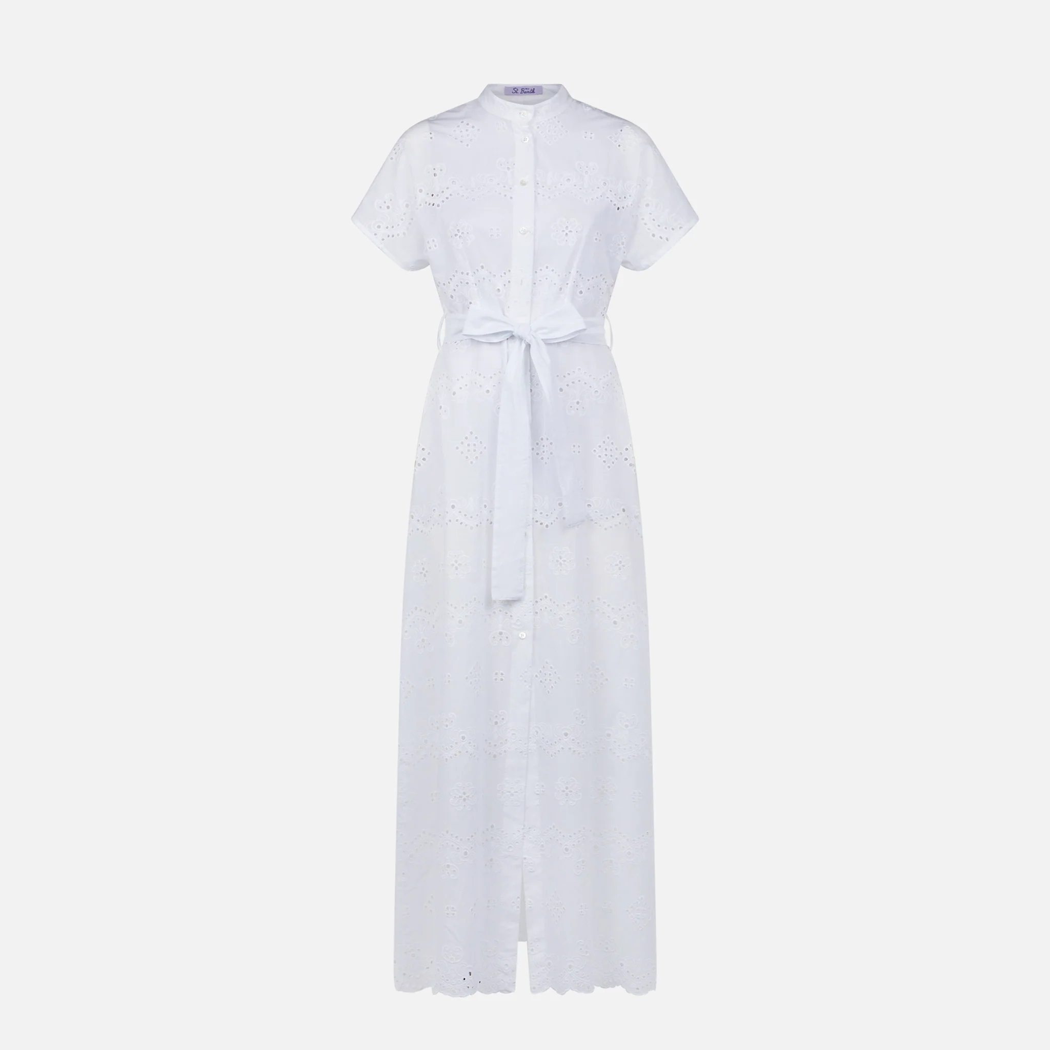 Woman white sangallo dress Keira - Image 4