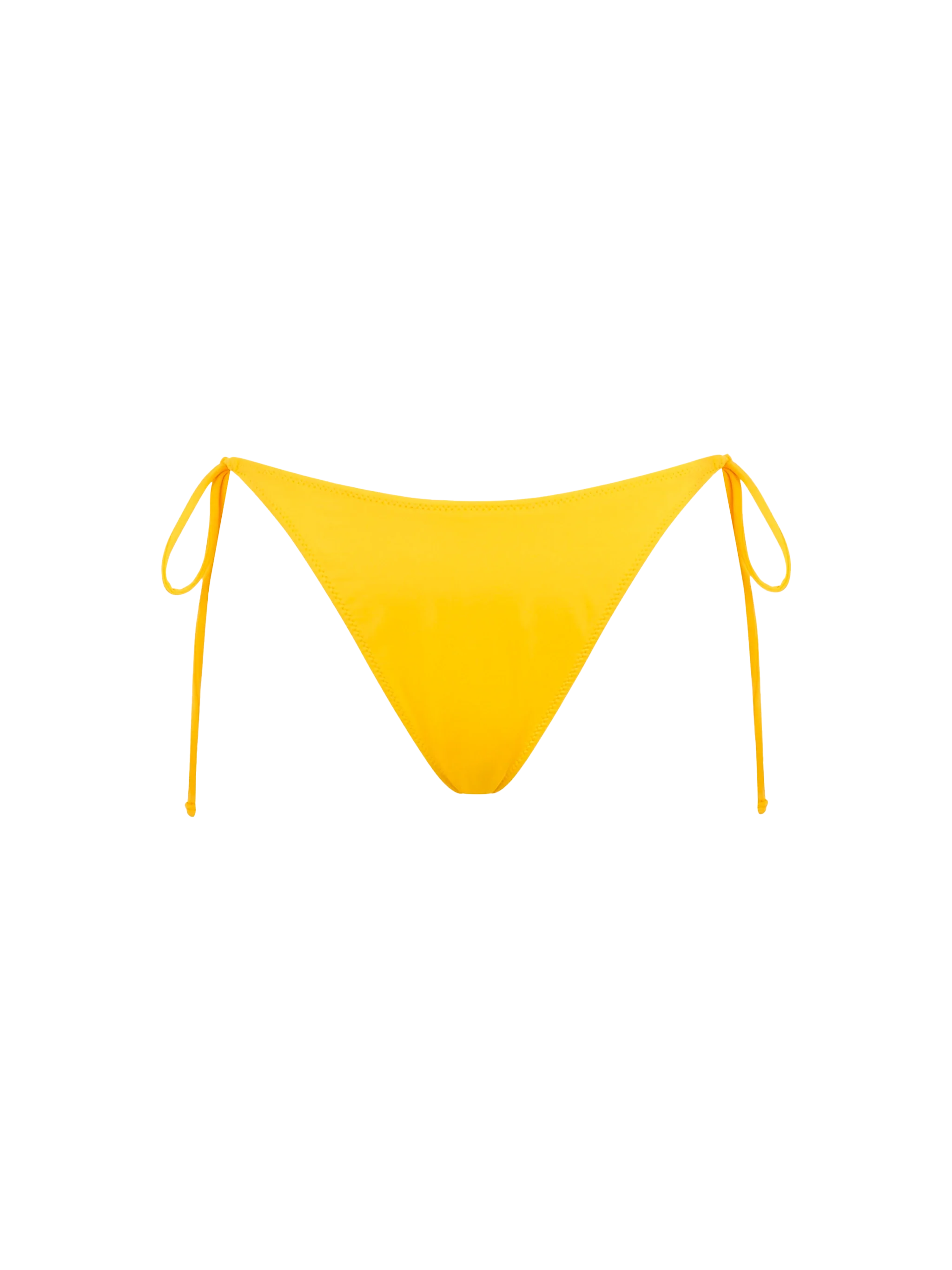 Woman yellow swim briefs