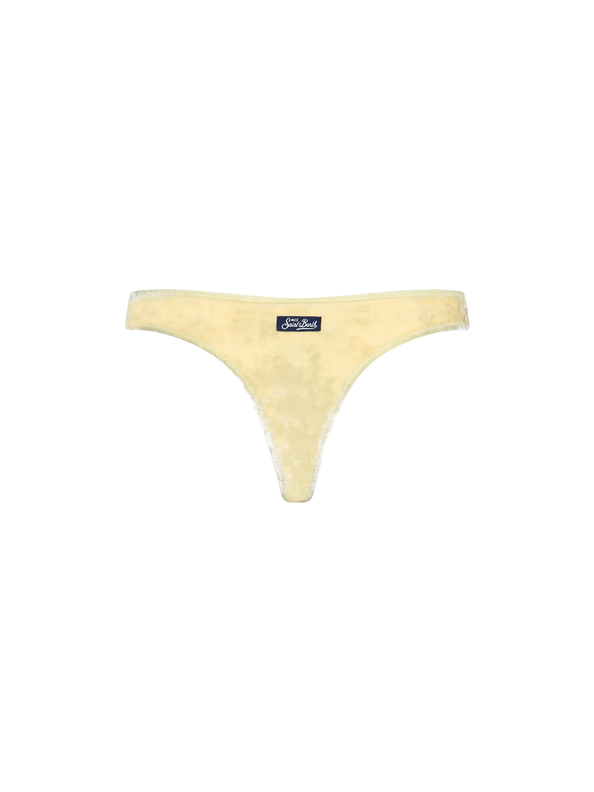 Woman yellow chenille cheeky swim briefs Naomi - Image 2